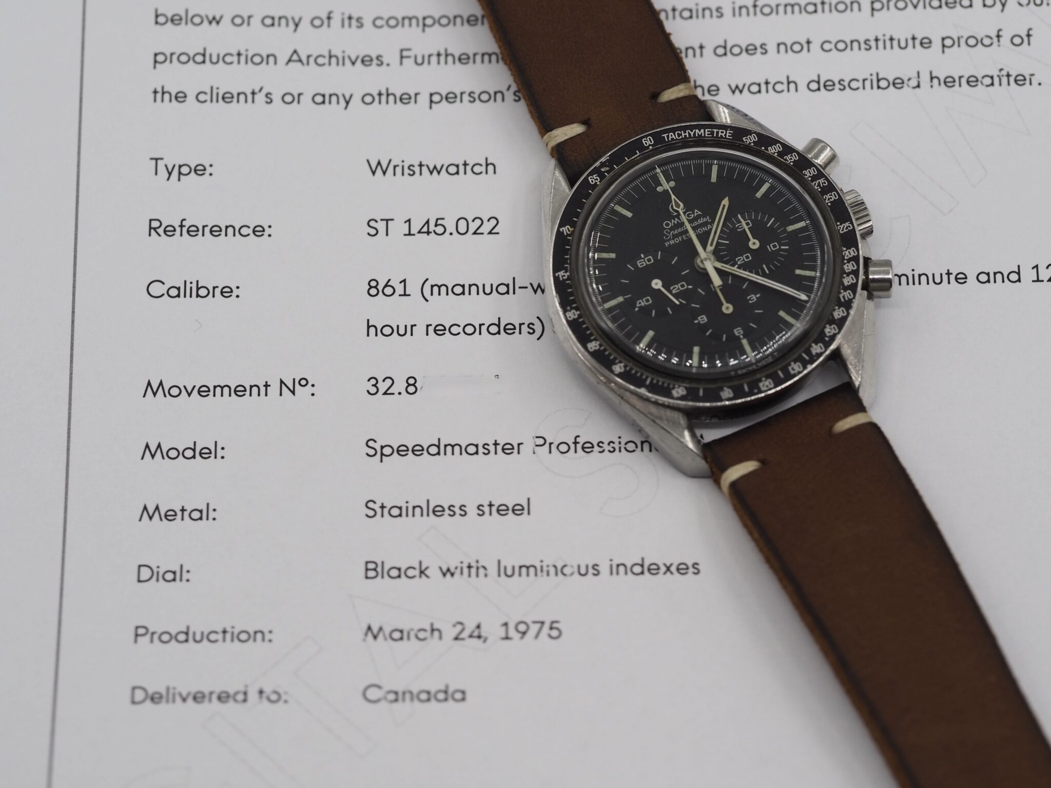 Omega Speedmaster – Ref. 145.022-71, Gut – 18/18