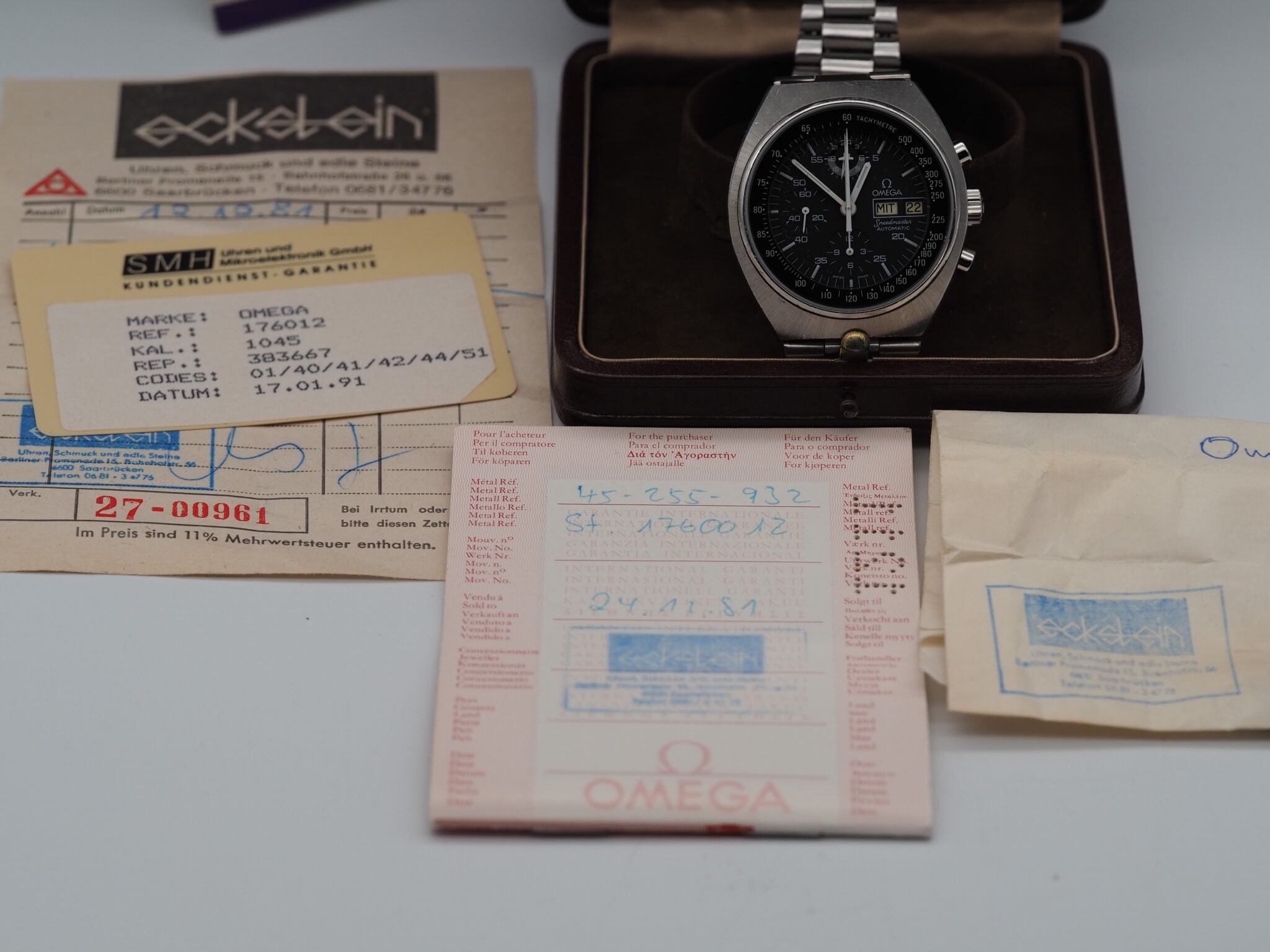 Omega Speedmaster – Ref. ST176.0012, Wie neu – 6/16