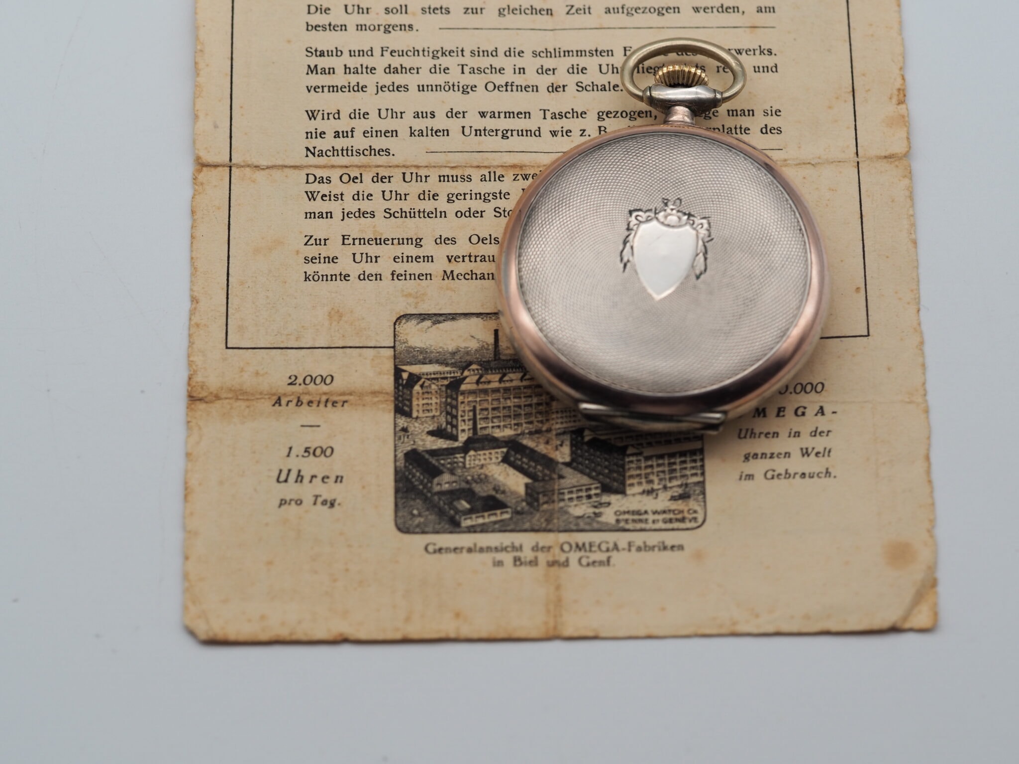 Omega Taschenuhr Art Deco – Gut – 6/27