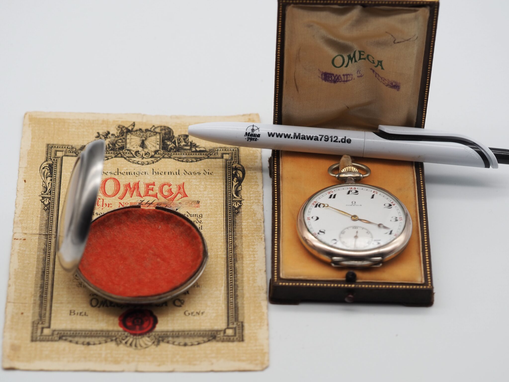 Omega Taschenuhr Art Deco – Gut – 7/27