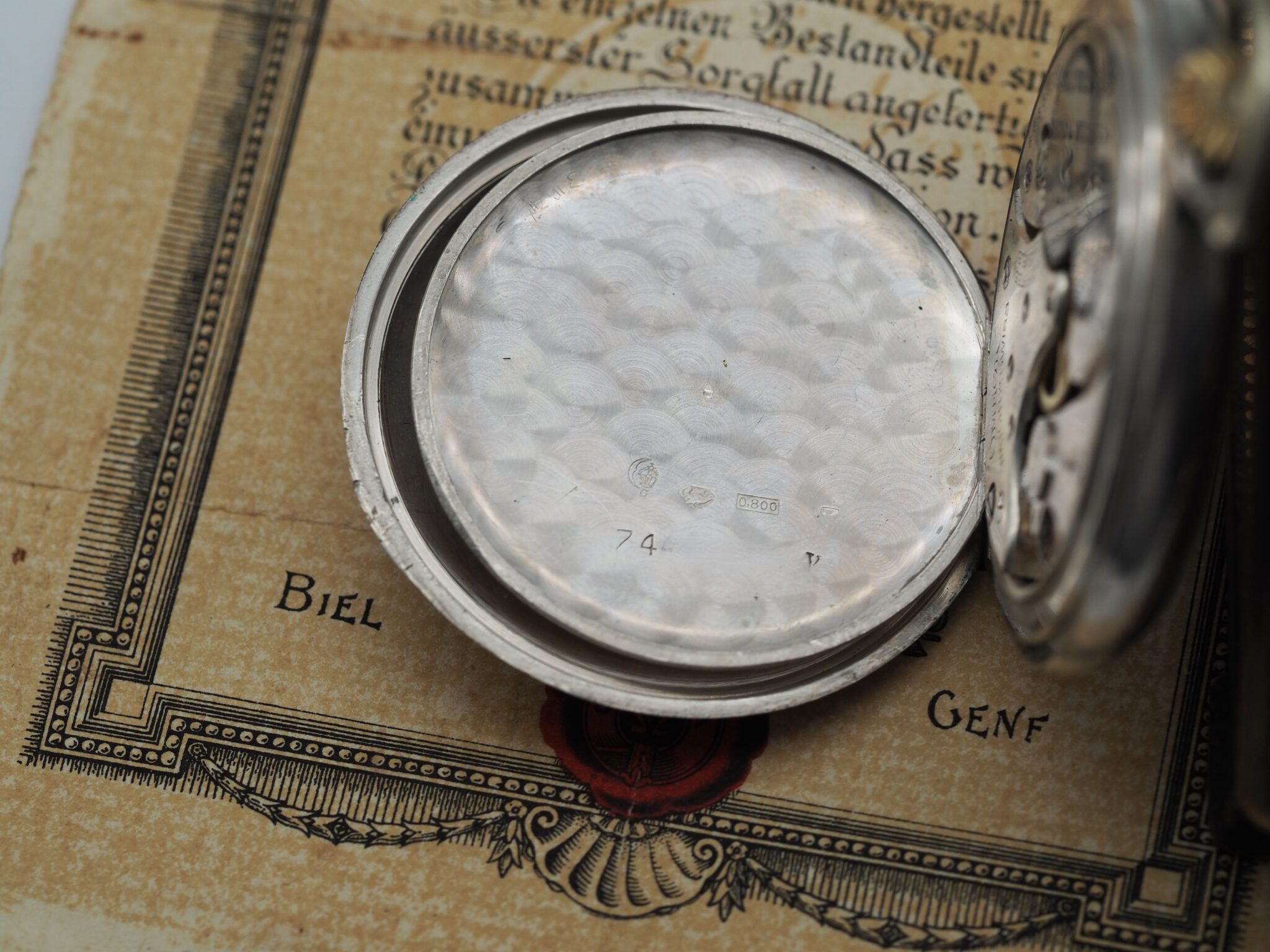 Omega Taschenuhr Art Deco – Gut – 12/27