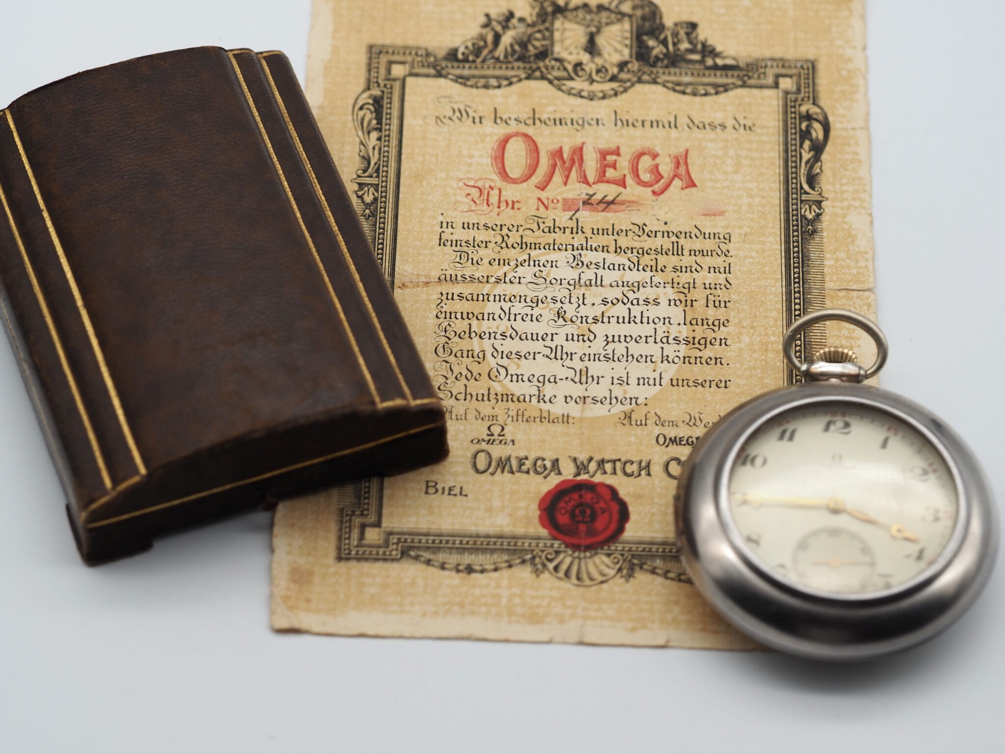 Omega Taschenuhr Art Deco – Gut – 25/27