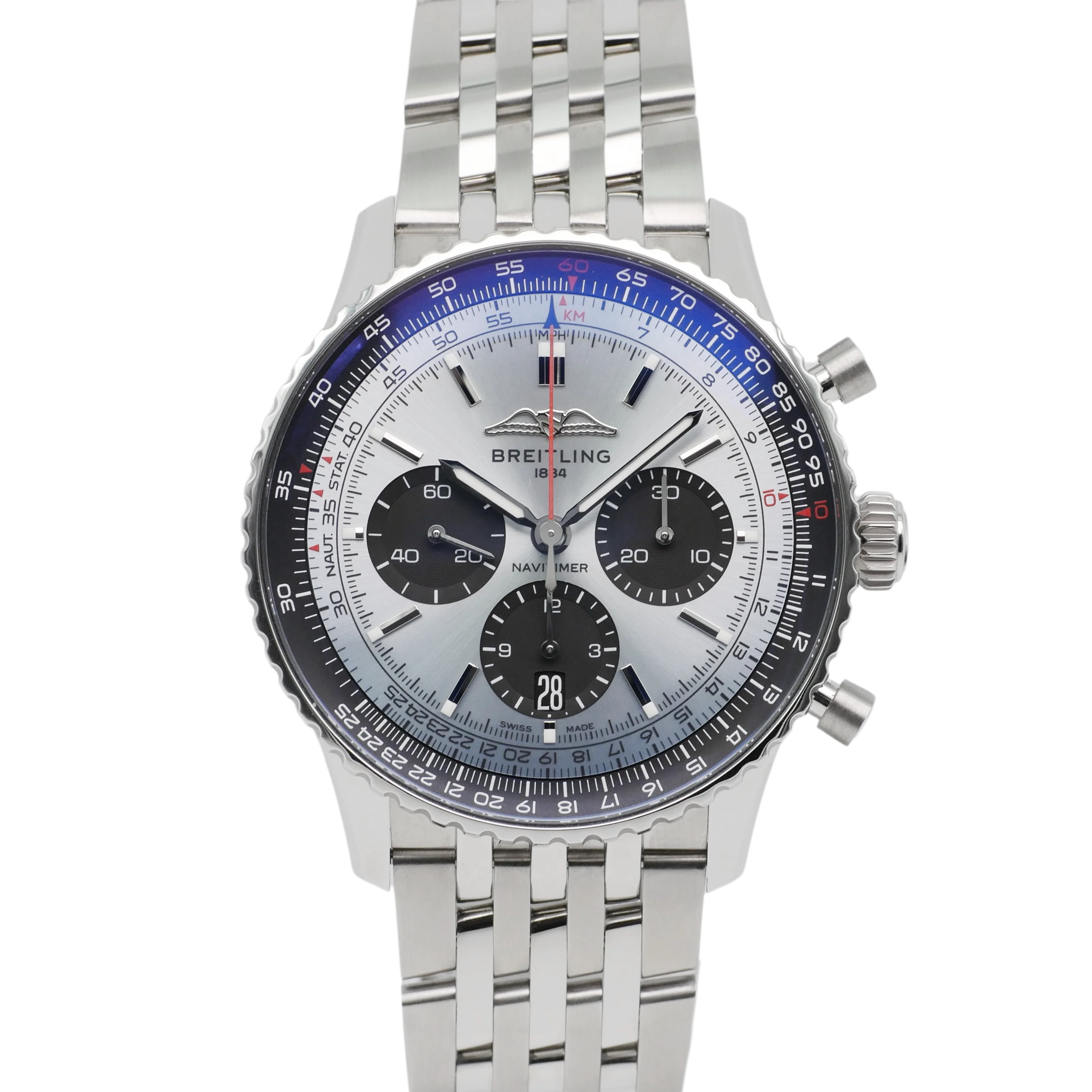 Breitling Navitimer – Ref. AB0138241C1A1, like new – 1/11