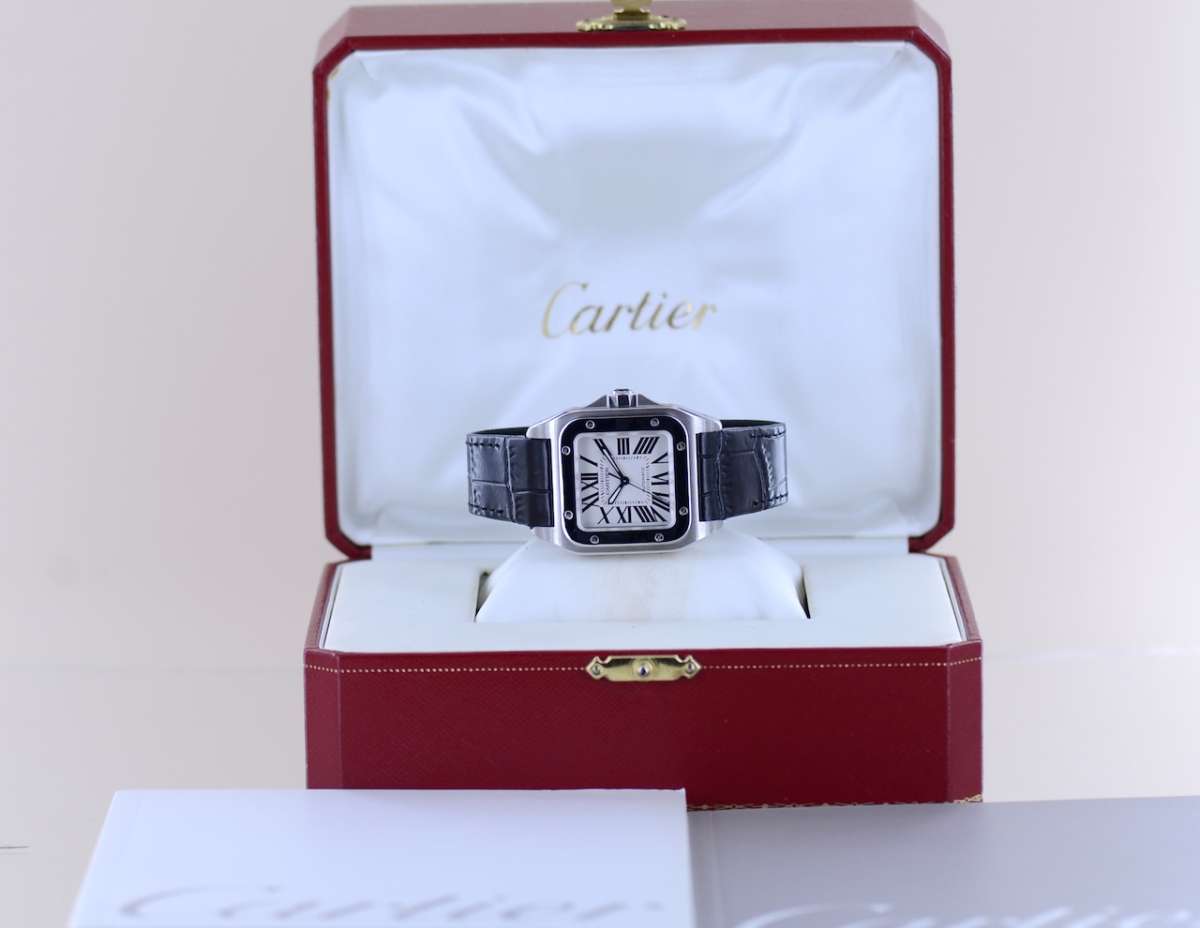 Cartier Santos 100 – Ref. 2878 / W20106X8, Sehr gut – 3/3