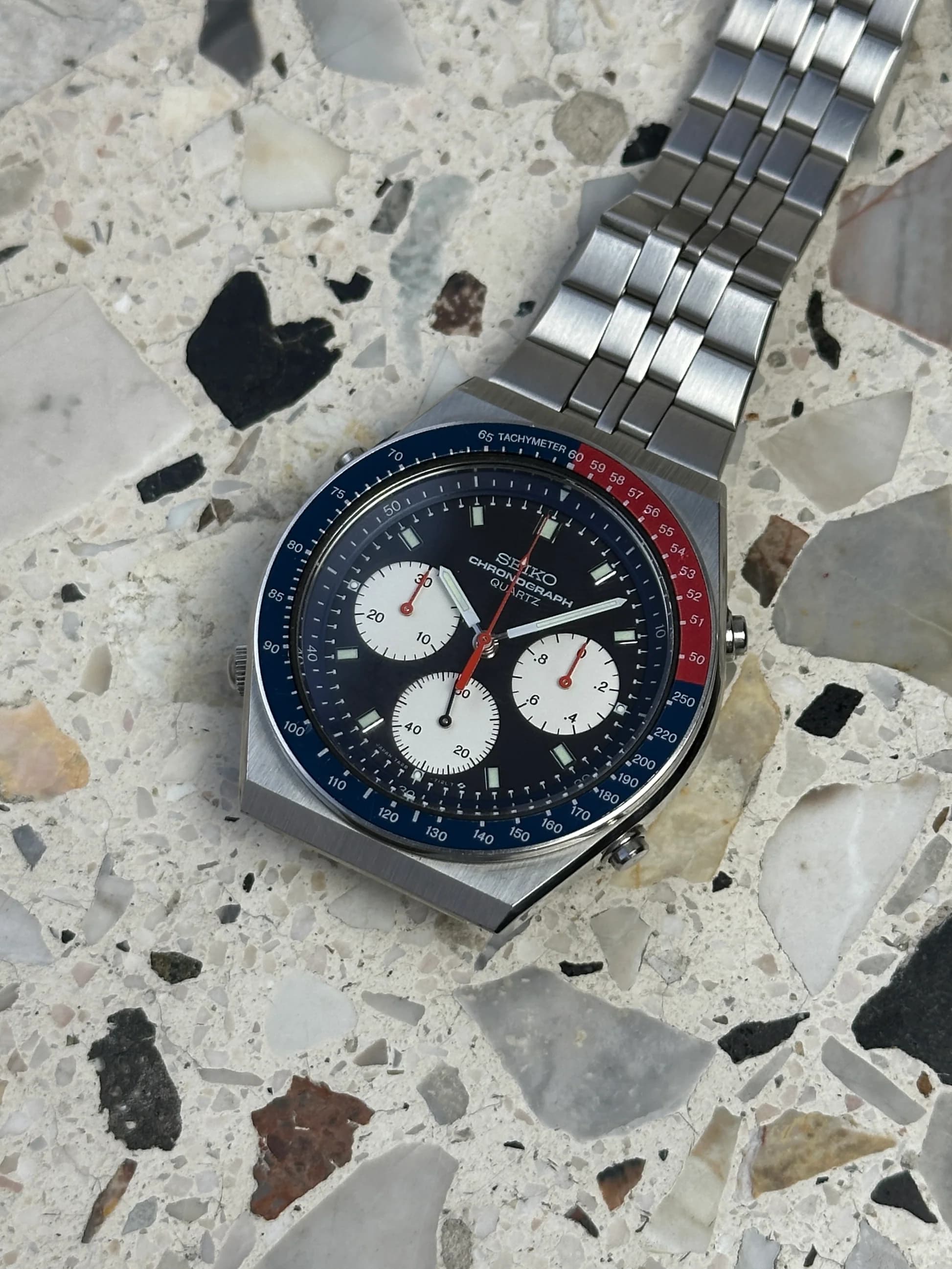 Seiko Quartz Chronograph Sports ‘Speedmaster’ – Ref. 7A28-8100, good