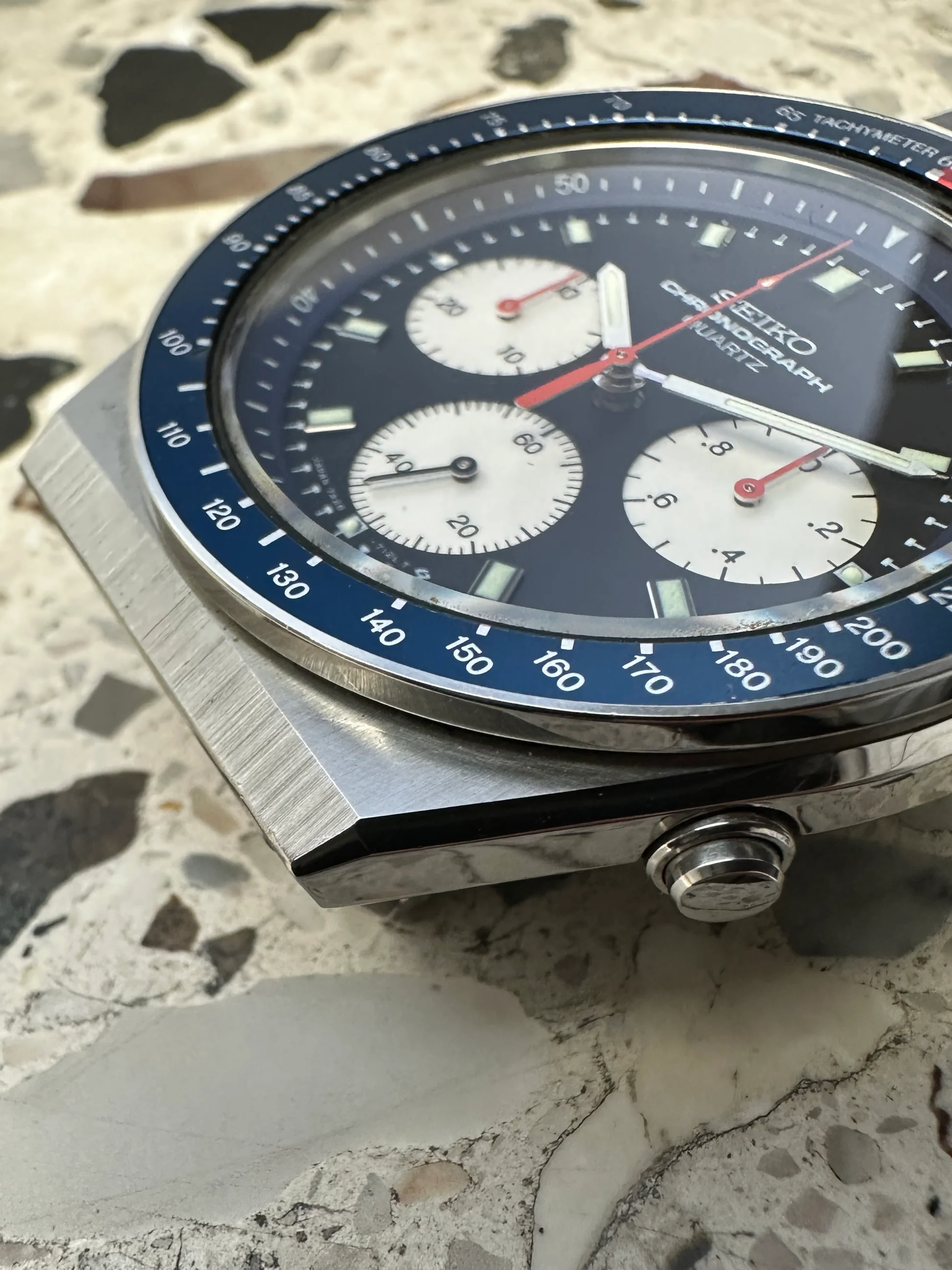 Seiko Quartz Chronograph Sports ‘Speedmaster’ – Ref. 7A28-8100, good – 3/15