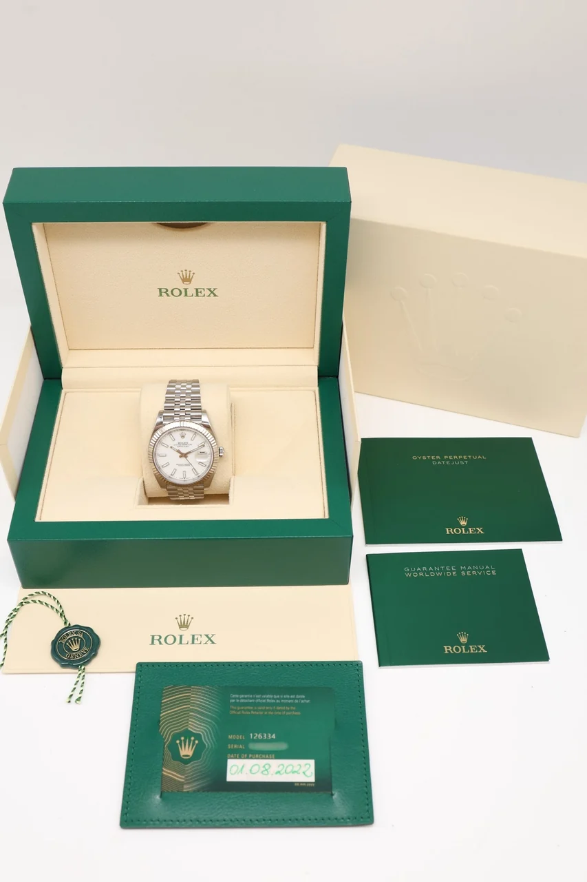 Rolex Datejust 41 – Ref. 126334, Sehr gut – 9/10