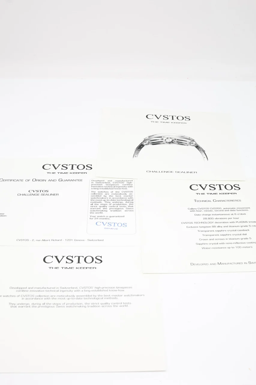 Cvstos Challenge – Ref. CVT-JGT-SL-ST, Sehr gut – 7/11