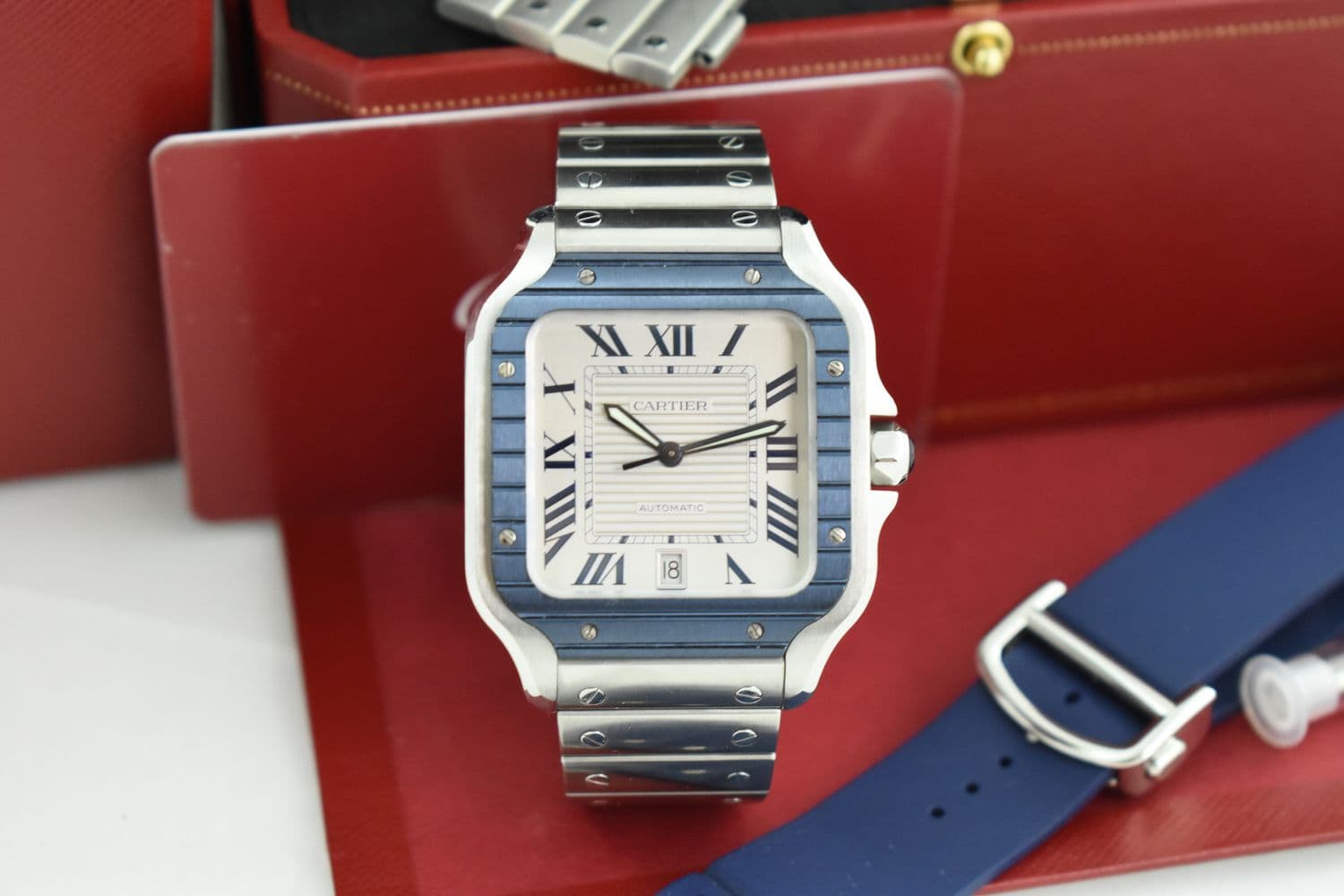 Cartier Santos de Cartier – Ref. WSSA0047, Sehr gut