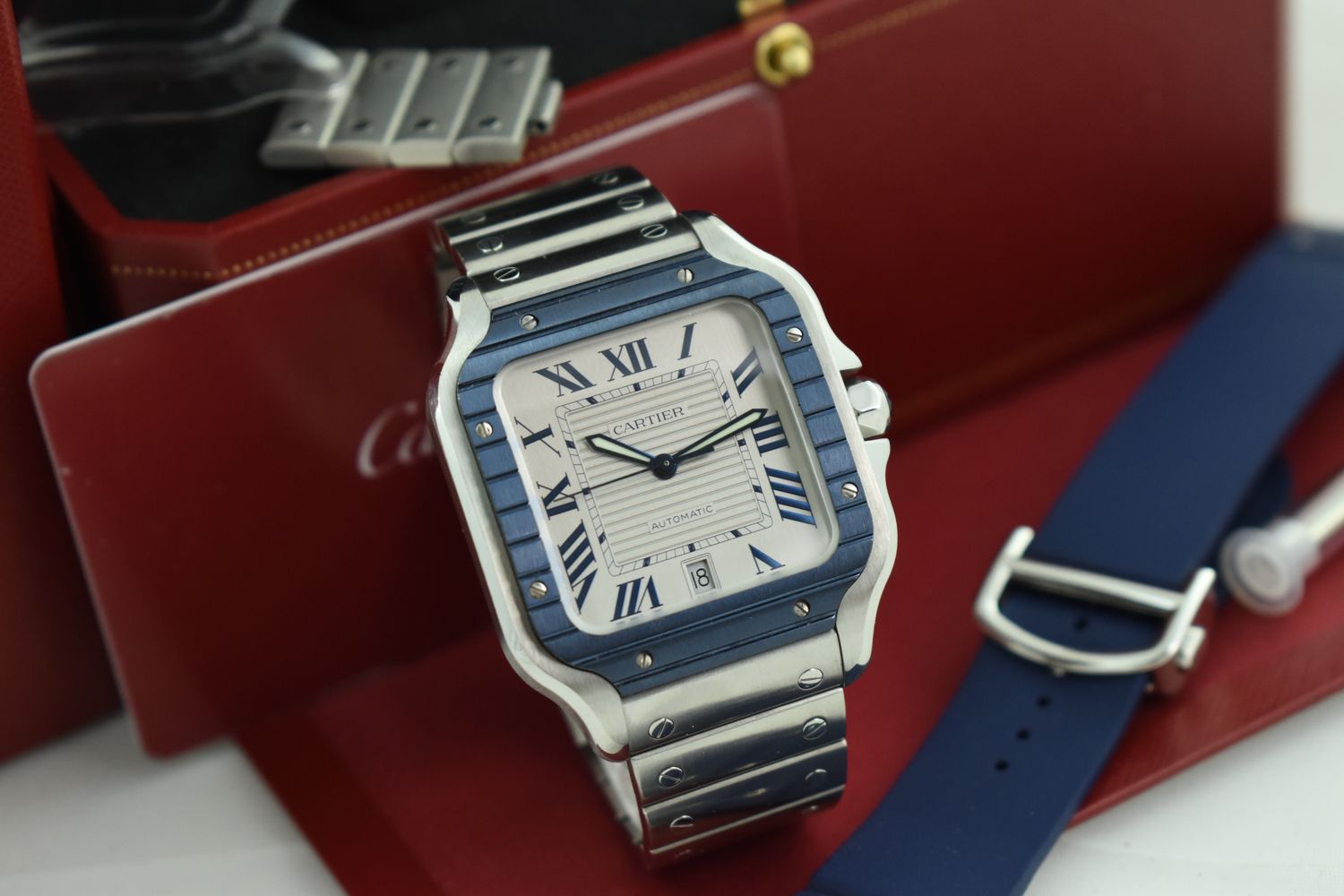 Cartier Santos de Cartier – Ref. WSSA0047, Sehr gut – 4/12