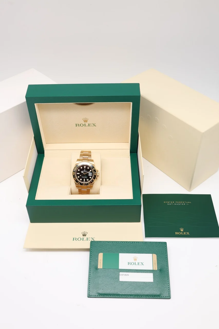 Rolex GMT-Master II – Ref. 116718LN, Sehr gut – 9/10