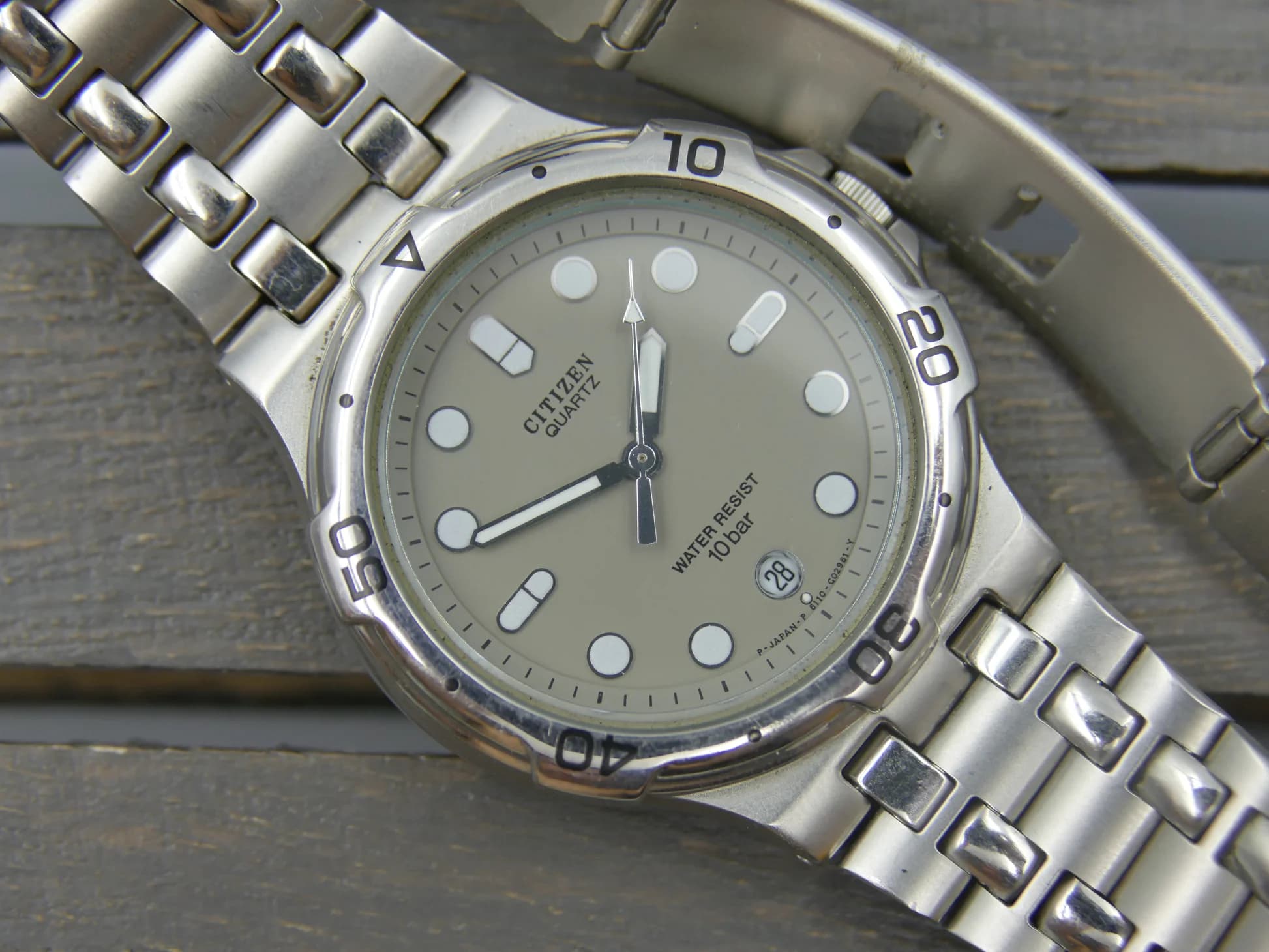 Citizen Quartz Diver-Style – Ref. 6110-G00115, Neu