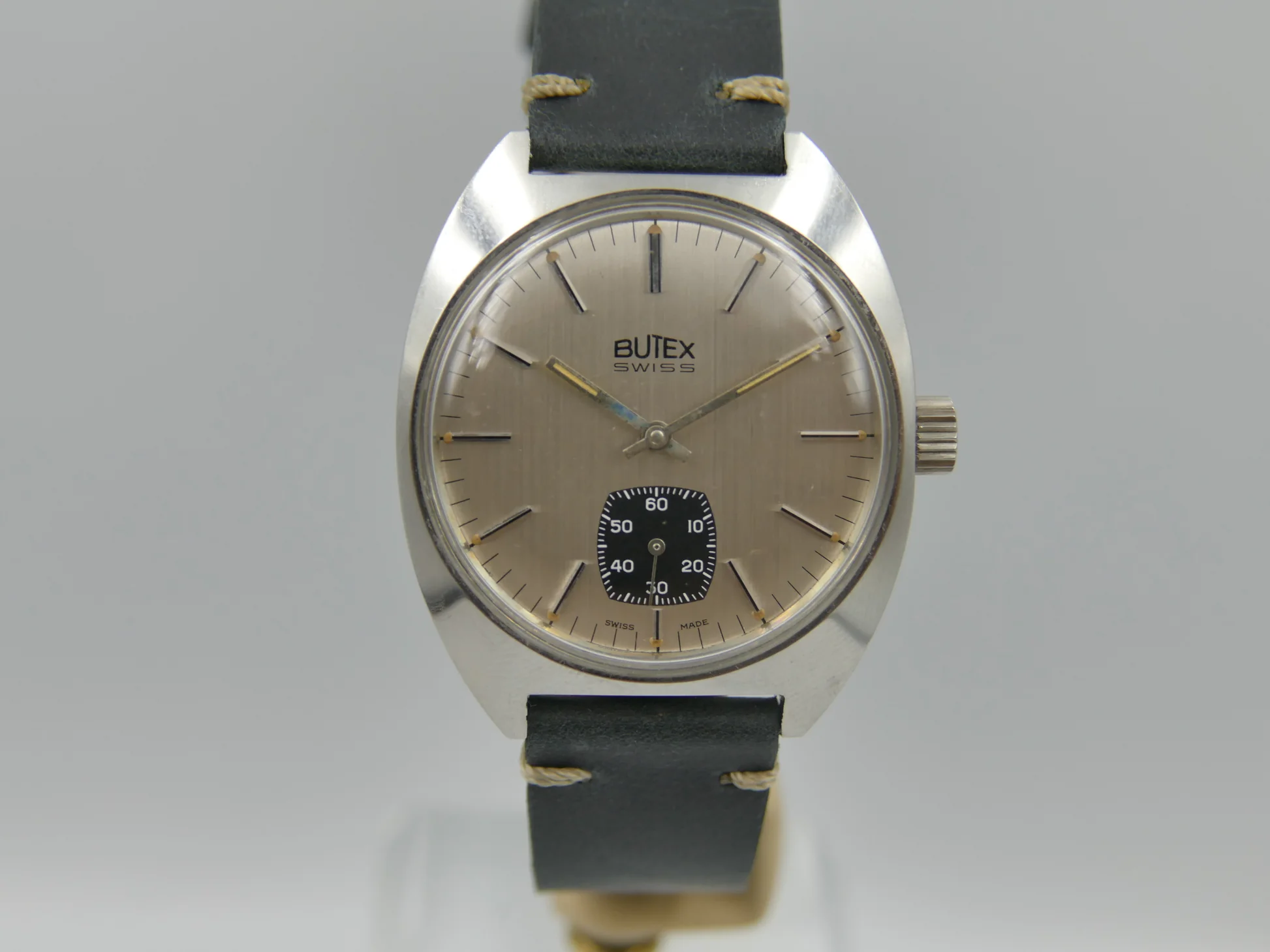 Butex 70s vintage watch BWC Swiss hand wind unitas 6532 military – Ref. 853016, Gebraucht – 6/21