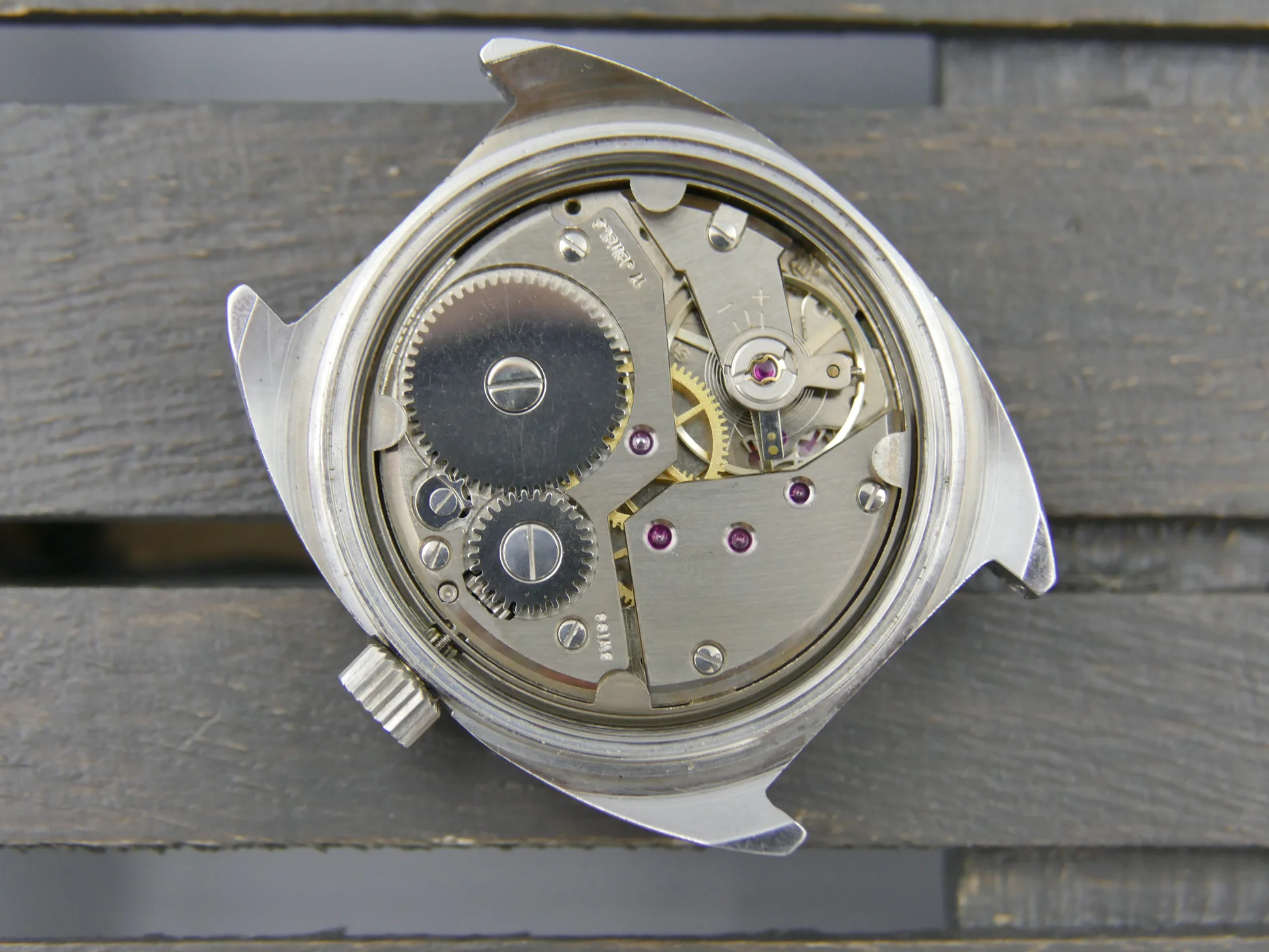 Butex 70s vintage watch BWC Swiss hand wind unitas 6532 military – Ref. 853016, Gebraucht – 18/21