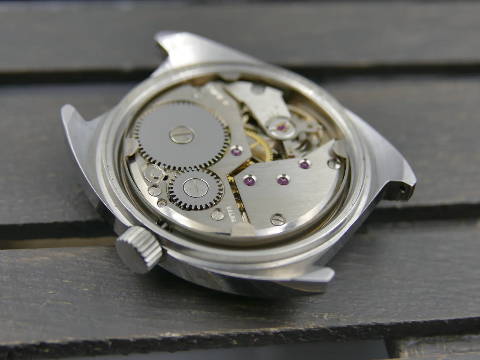 Butex 70s vintage watch BWC Swiss hand wind unitas 6532 military – Ref. 853016, Gebraucht – 19/21