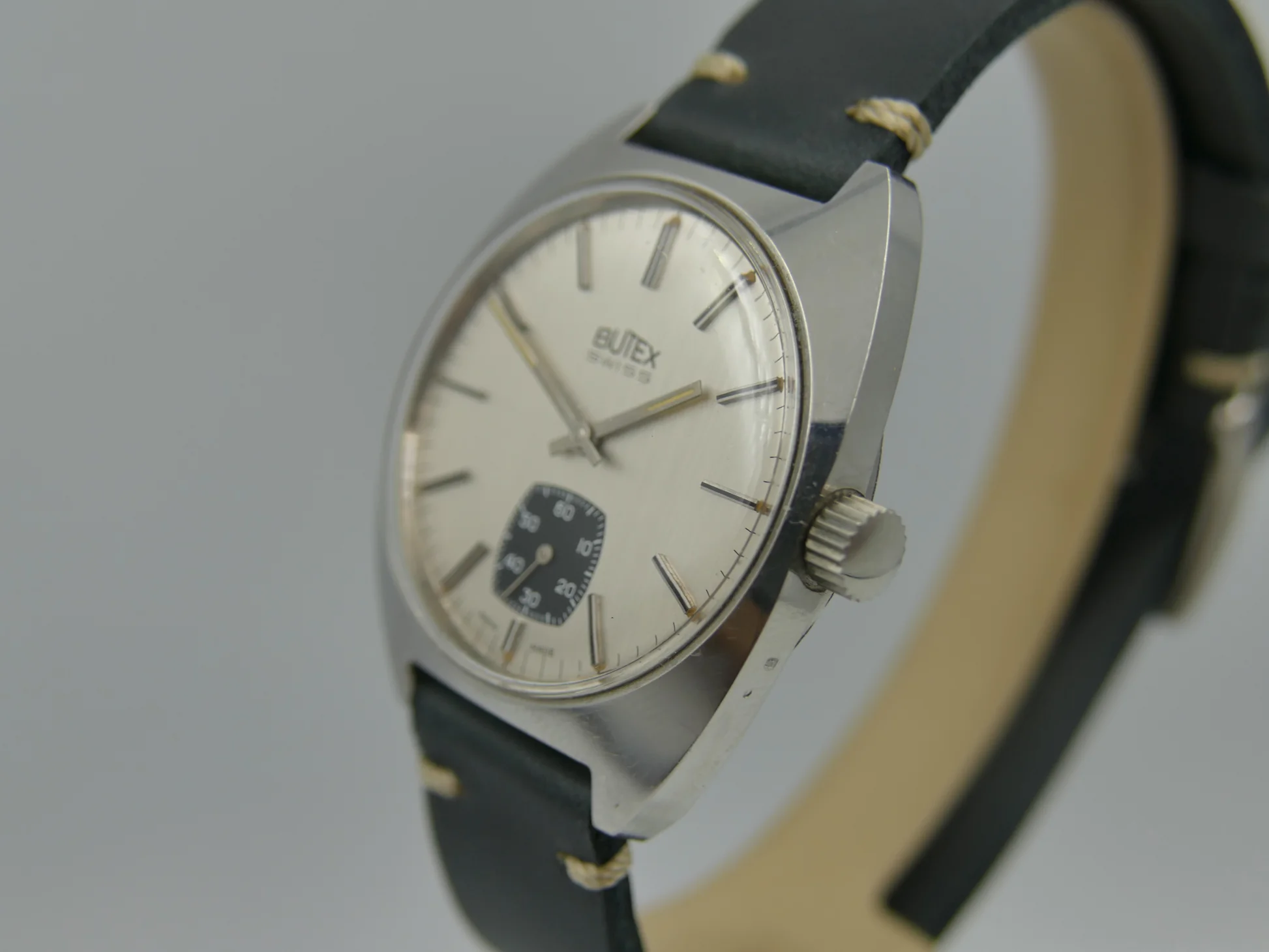 Butex 70s vintage watch BWC Swiss hand wind unitas 6532 military – Ref. 853016, Gebraucht – 6/22
