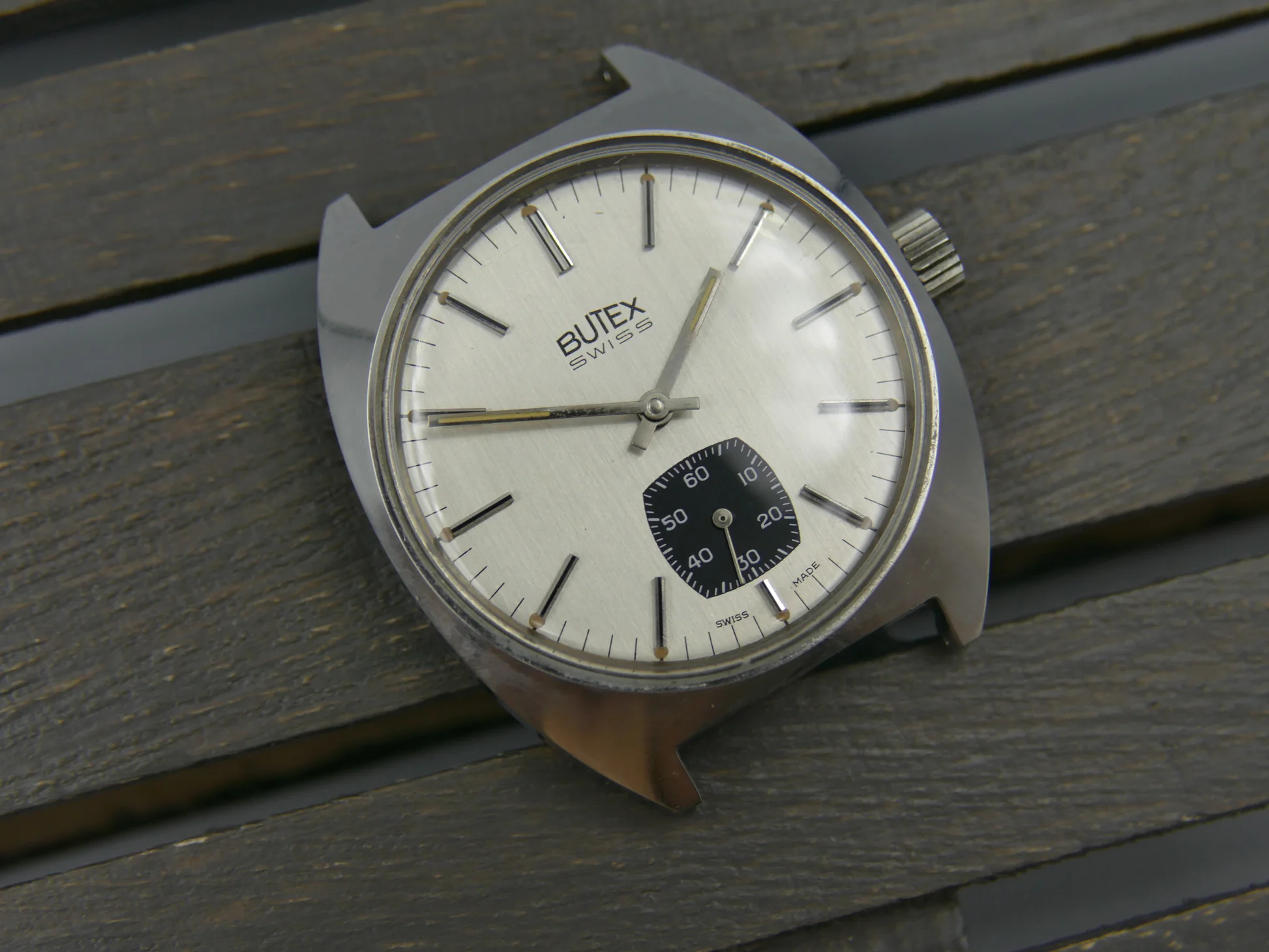 Butex 70s vintage watch BWC Swiss hand wind unitas 6532 military – Ref. 853016, Gebraucht – 11/22