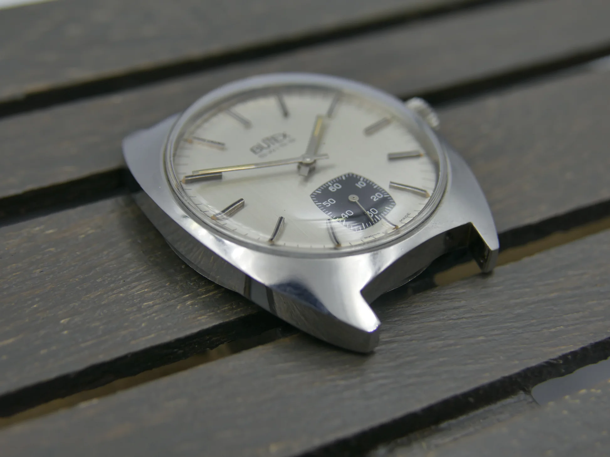 Butex 70s vintage watch BWC Swiss hand wind unitas 6532 military – Ref. 853016, Gebraucht – 20/22
