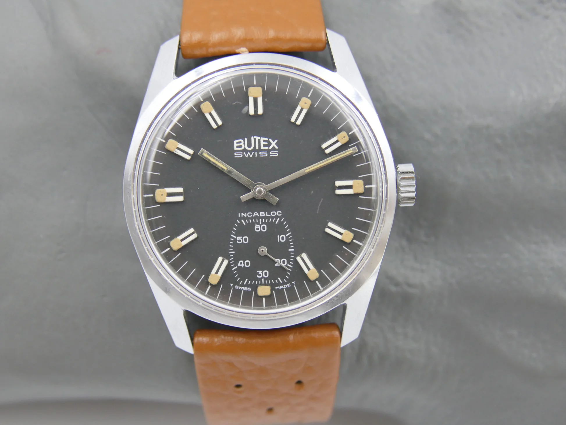 Butex 70s vintage watch BWC Swiss hand wind unitas 6532 military – Gebraucht – 8/21