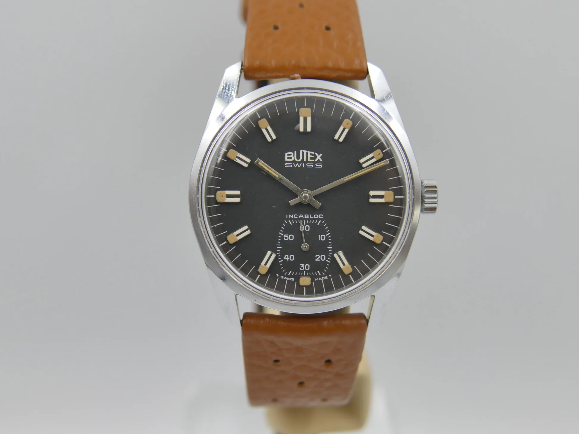 Butex 70s vintage watch BWC Swiss hand wind unitas 6532 military – Gebraucht – 4/21
