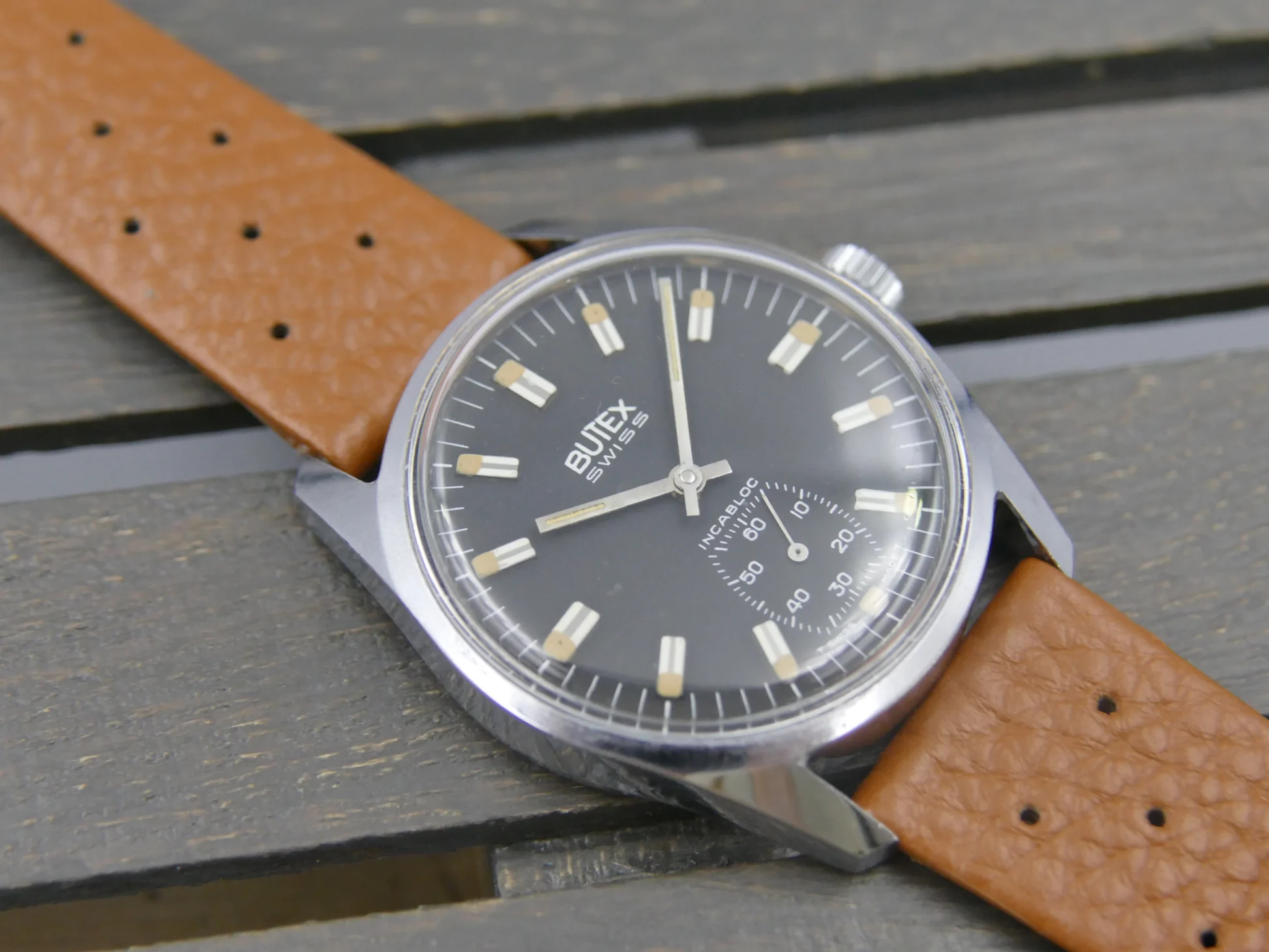 Butex 70s vintage watch BWC Swiss hand wind unitas 6532 military – Gebraucht – Bild 2/21