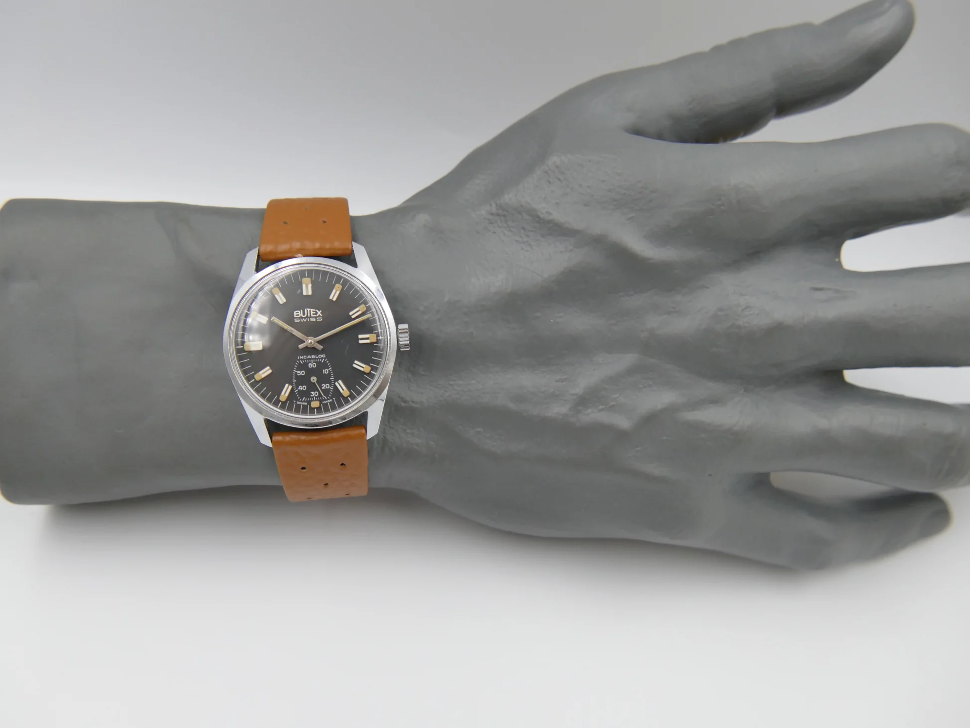 Butex 70s vintage watch BWC Swiss hand wind unitas 6532 military – Gebraucht – 12/21