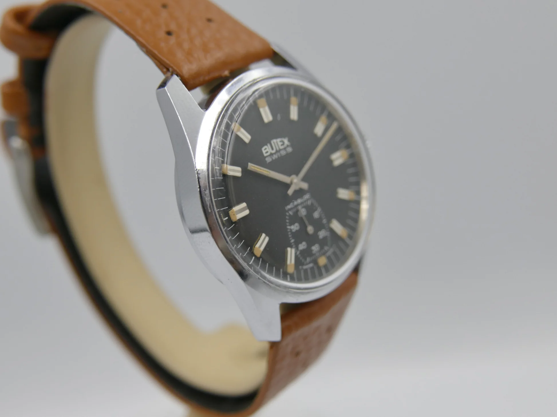 Butex 70s vintage watch BWC Swiss hand wind unitas 6532 military – Gebraucht – 9/21