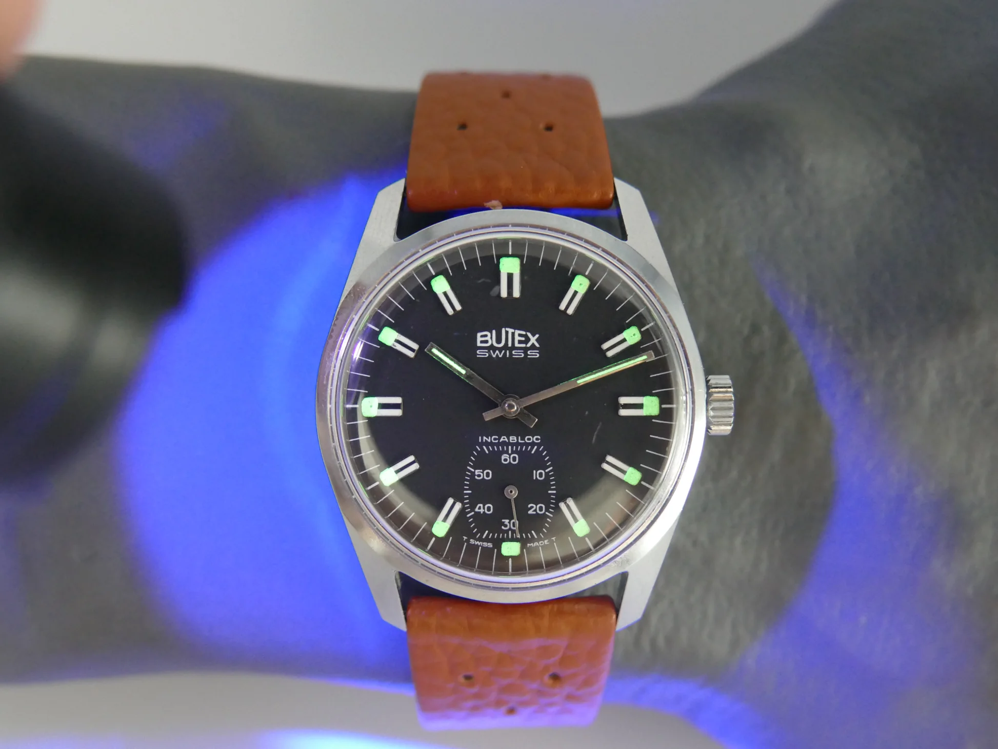 Butex 70s vintage watch BWC Swiss hand wind unitas 6532 military – Gebraucht – 10/21