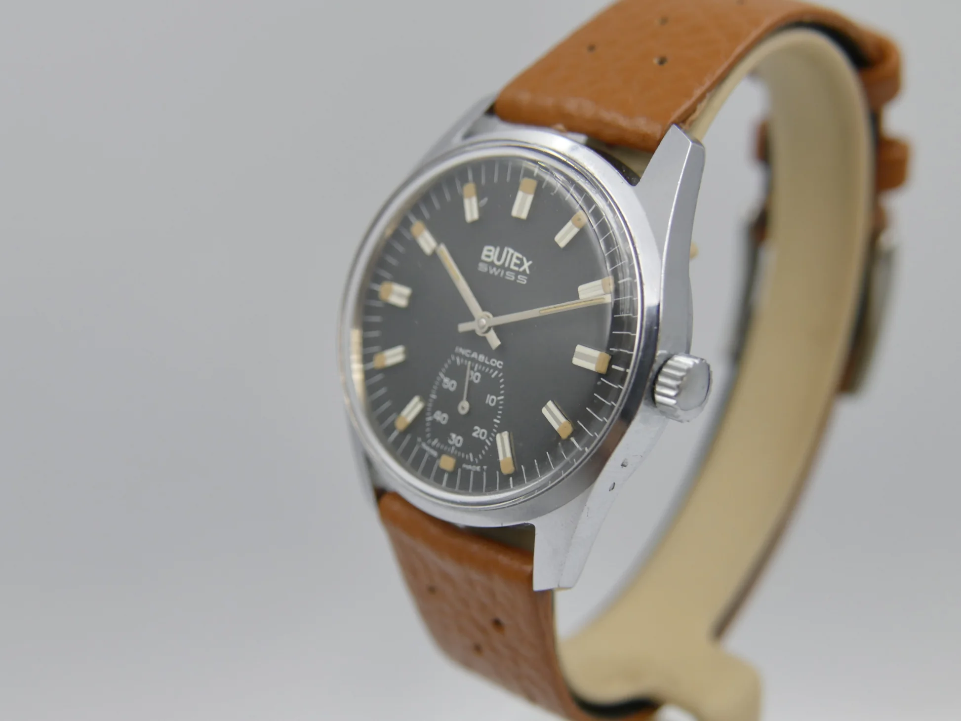 Butex 70s vintage watch BWC Swiss hand wind unitas 6532 military – Gebraucht – 16/21