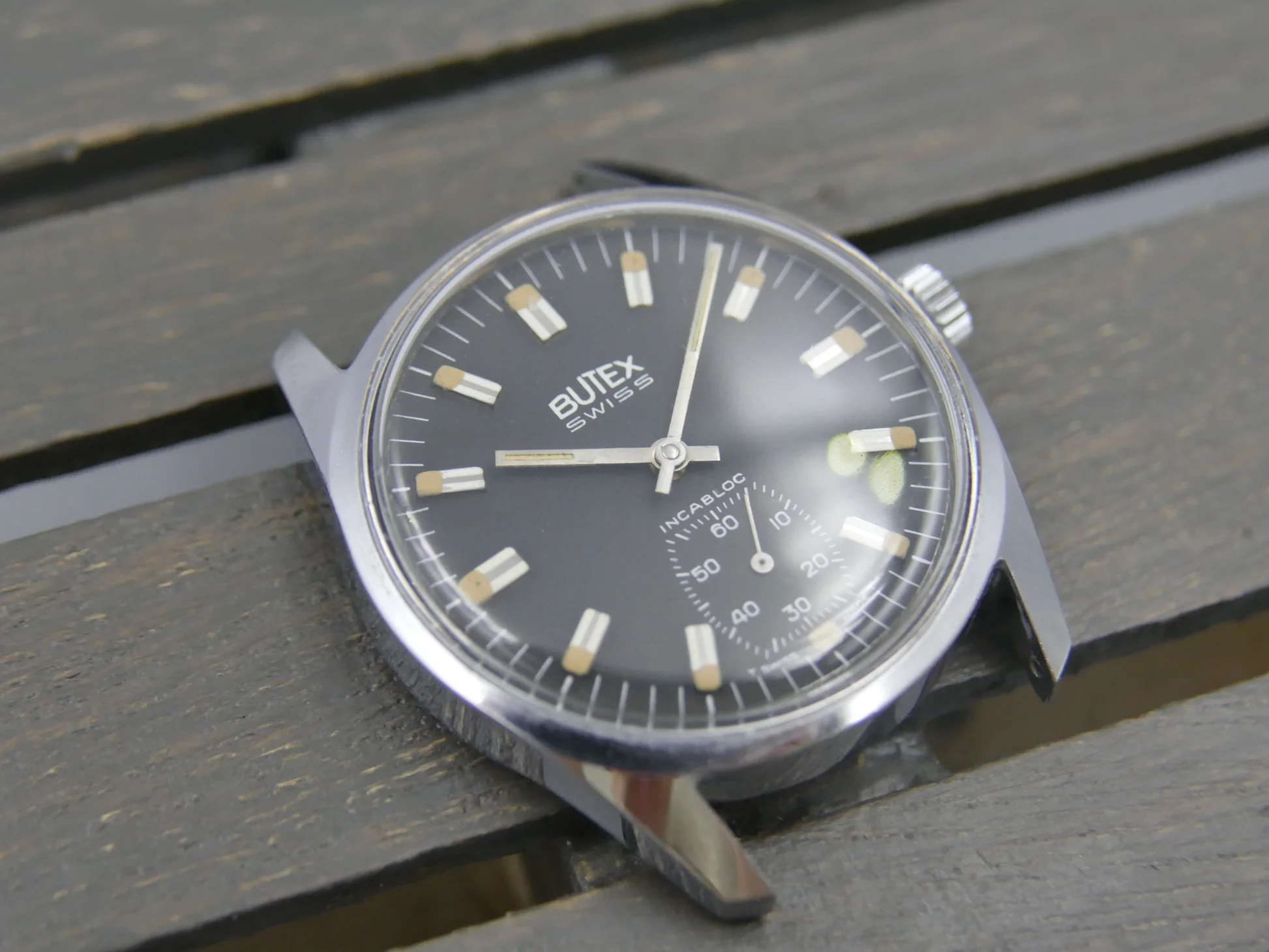 Butex 70s vintage watch BWC Swiss hand wind unitas 6532 military – Gebraucht – 15/21