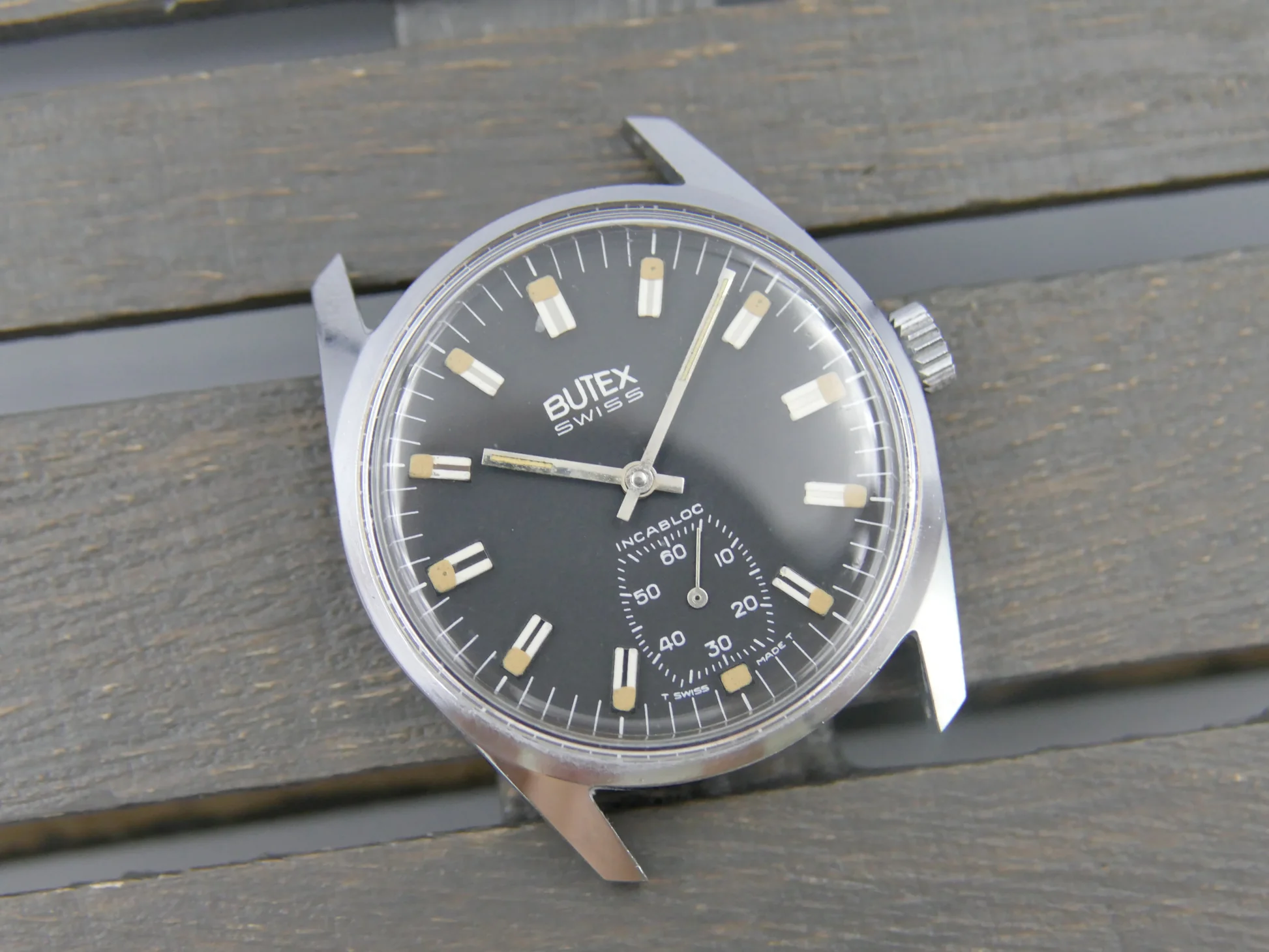 Butex 70s vintage watch BWC Swiss hand wind unitas 6532 military – Gebraucht – 18/21