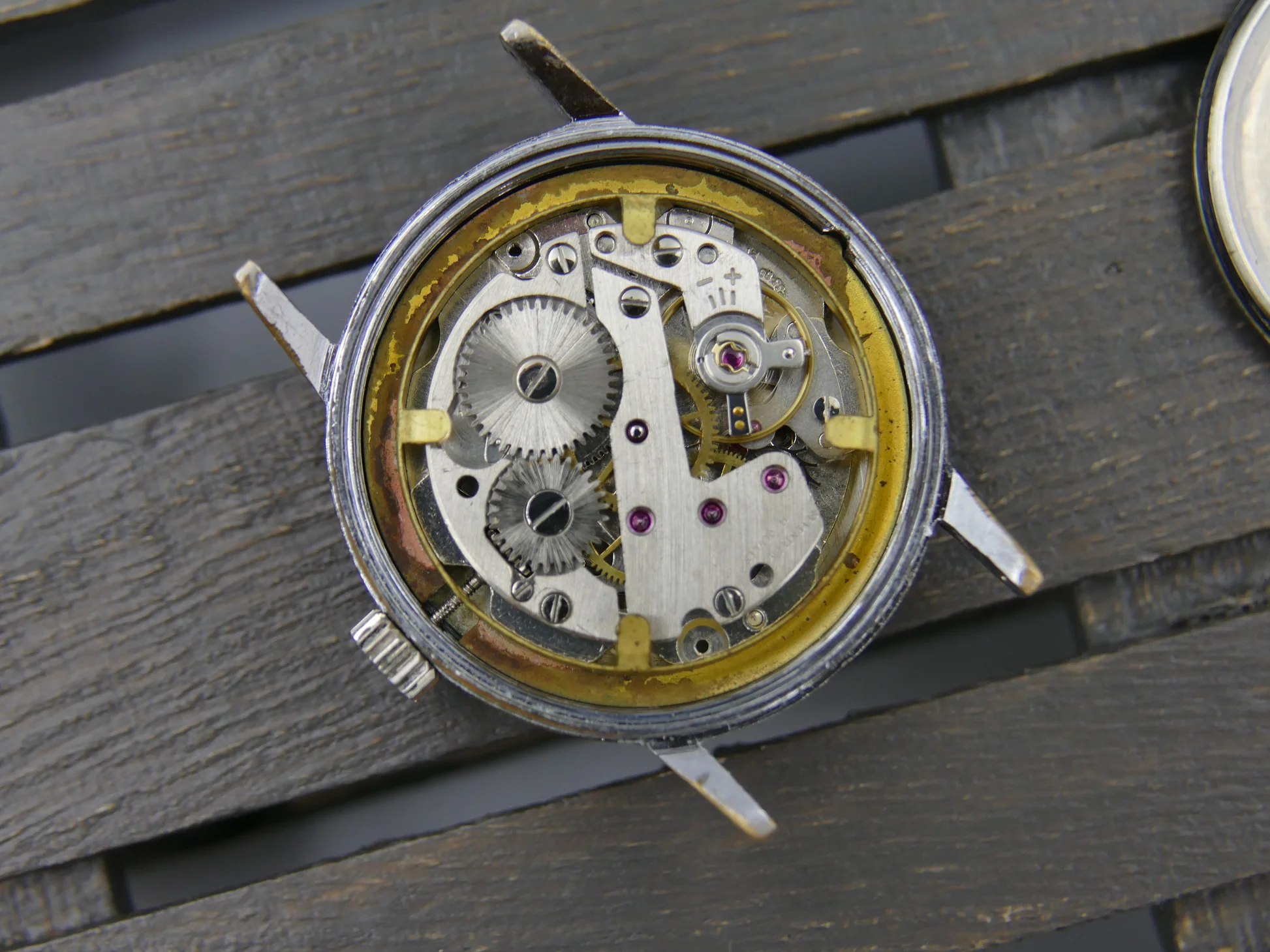 Yema 70s vintage watch green hand wind Cupillard – Ref. 233-69, Gebraucht – 18/20