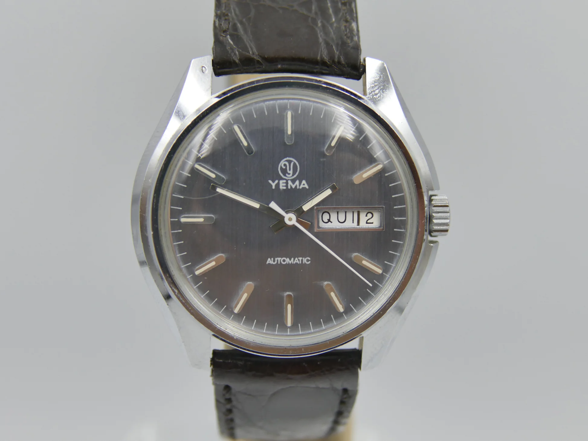 Yema 70s vintage watch mens Yema automatic FE 4612 blue dial mint – Wie neu – 4/22
