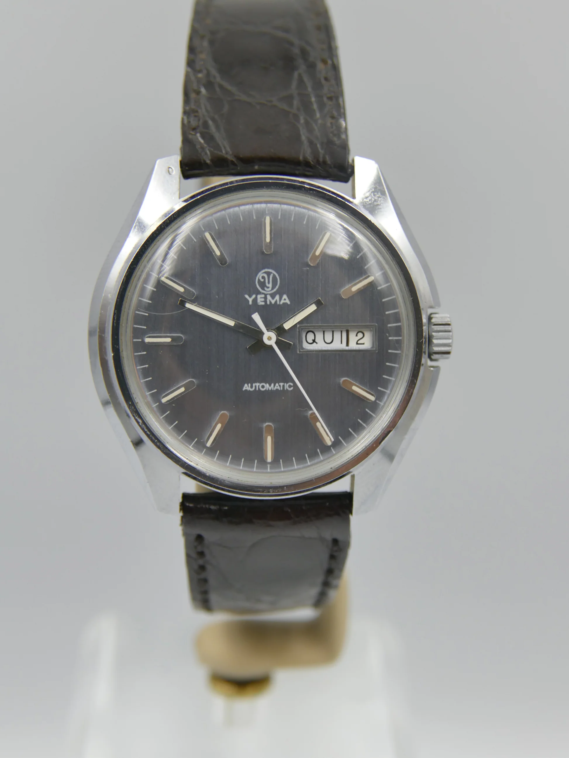 Yema 70s vintage watch mens Yema automatic FE 4612 blue dial mint – Wie neu – 5/22