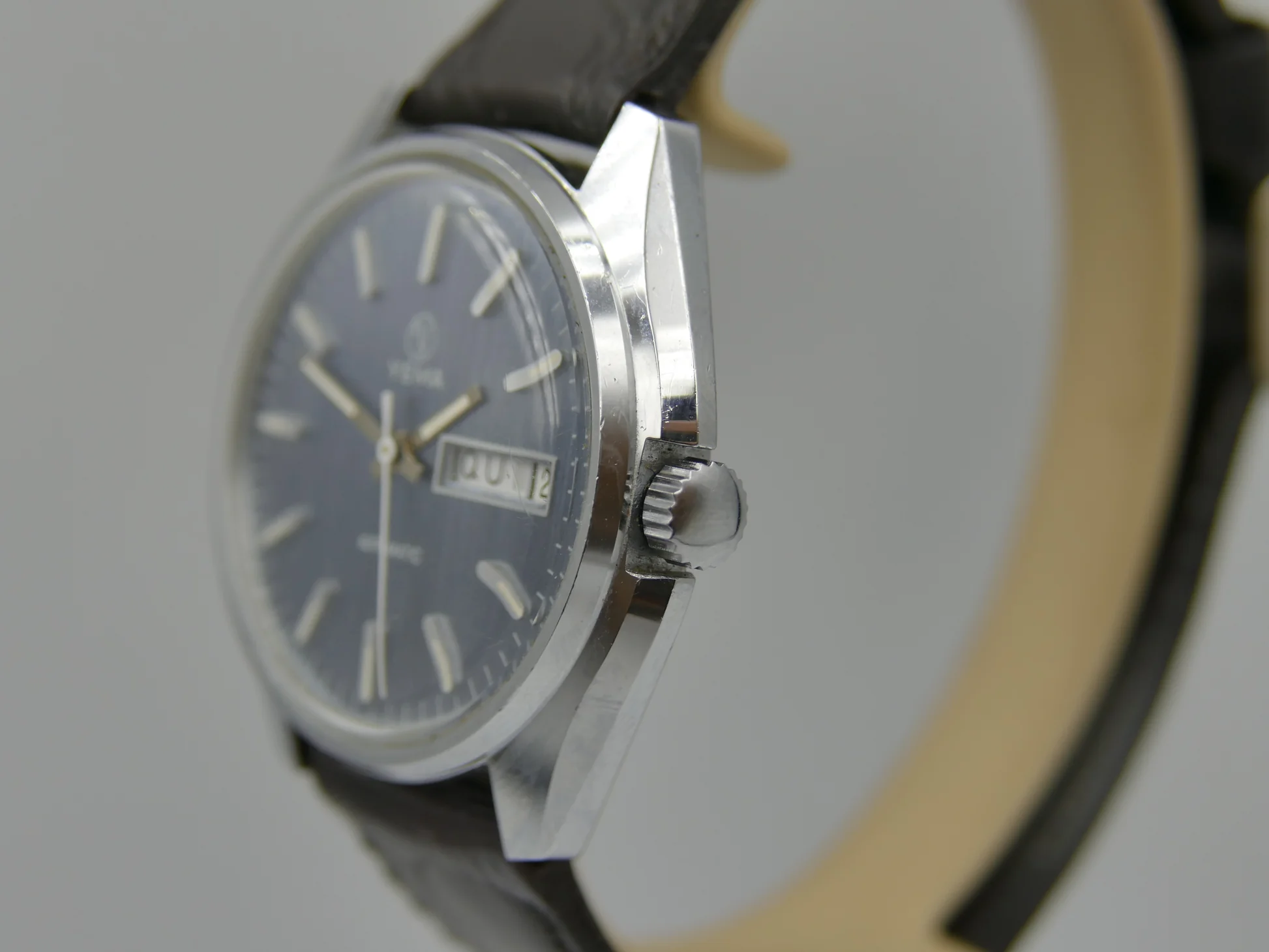 Yema 70s vintage watch mens Yema automatic FE 4612 blue dial mint – Wie neu – 6/22