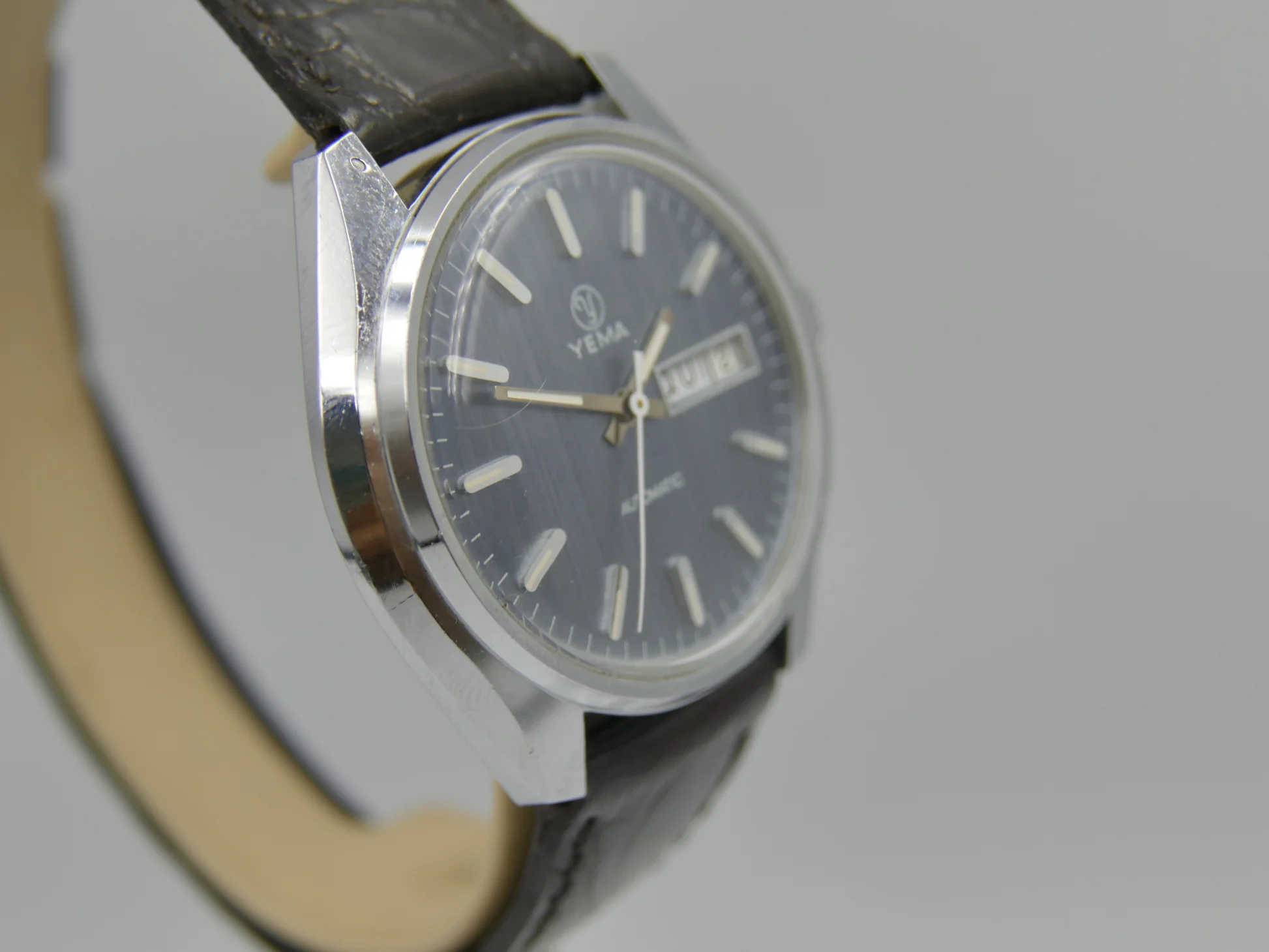 Yema 70s vintage watch mens Yema automatic FE 4612 blue dial mint – Wie neu – 16/22