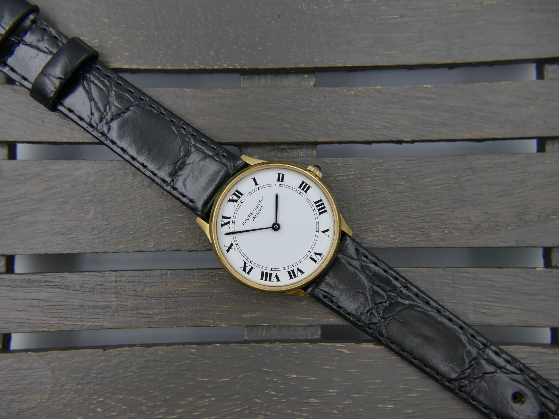 Favre-Leuba Vintage watch Favre Leuba ref. Ultra-Thin Peseux 7040 – Ref. 3763-51, Gebraucht – 3/19