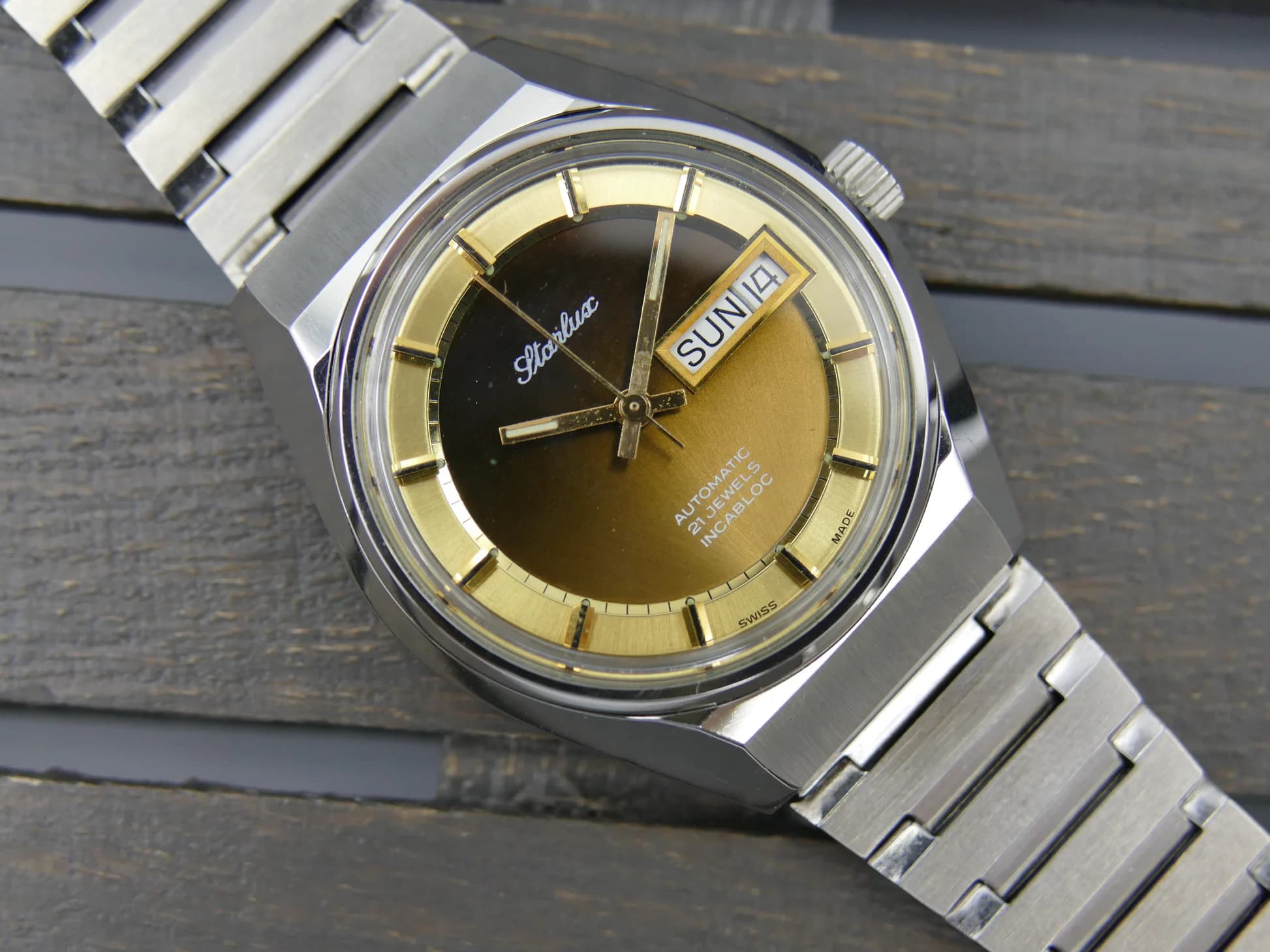 Starlux 70s Vintage watch mens NOS Starlux – Ref. 6004, Neu