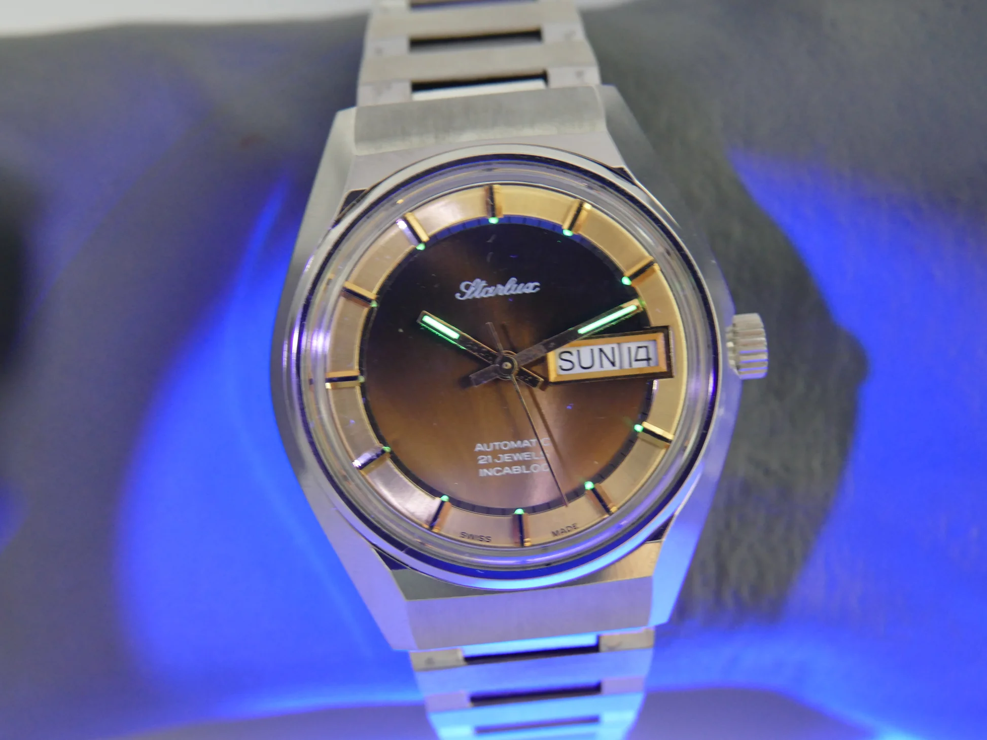 Starlux 70s Vintage watch mens NOS Starlux – Ref. 6004, Neu – 17/20
