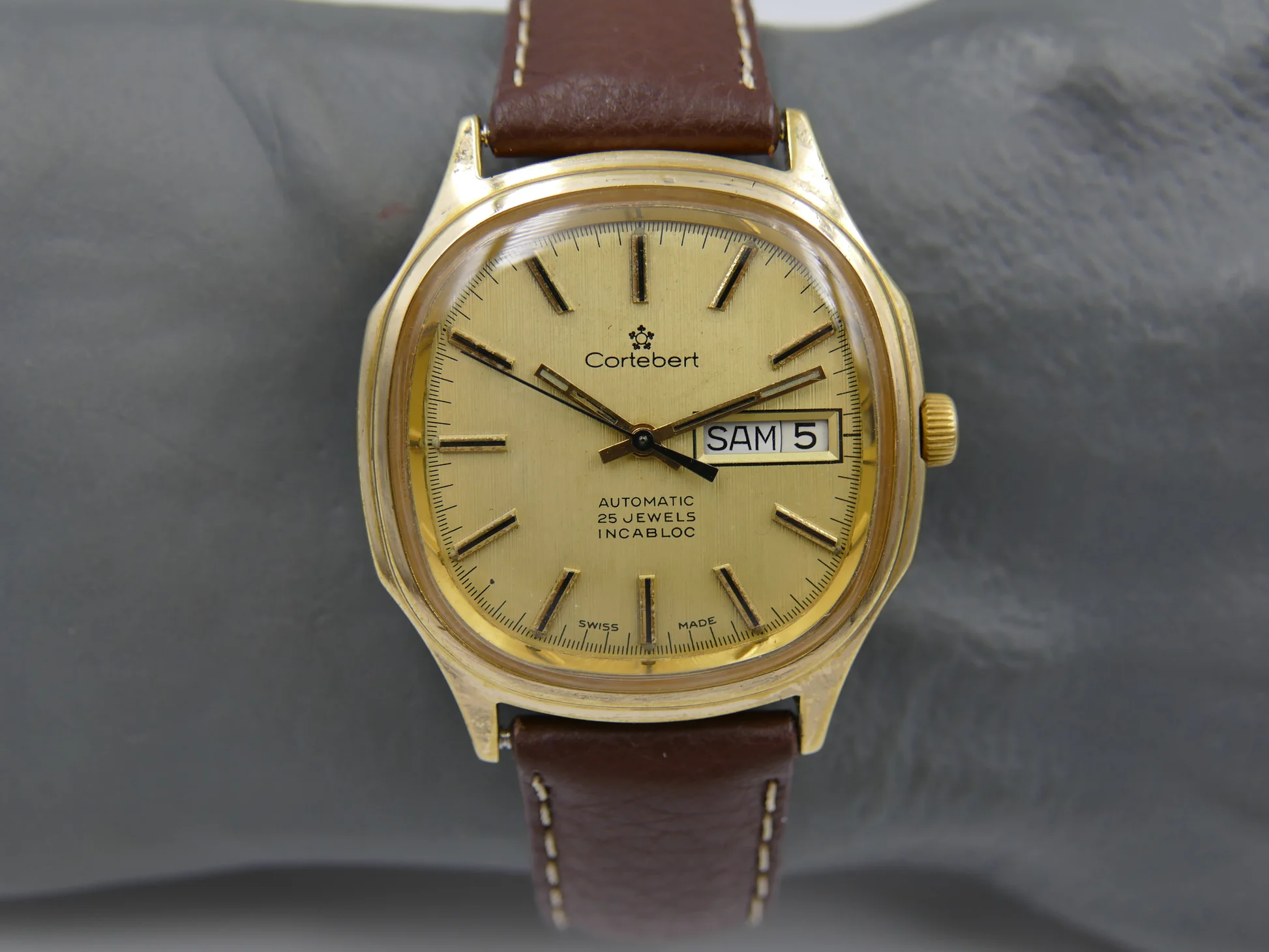 Cortébert 70s vintage watch ref automatic ETA 2879 serviced – Ref. 12220, Gebraucht – 19/24