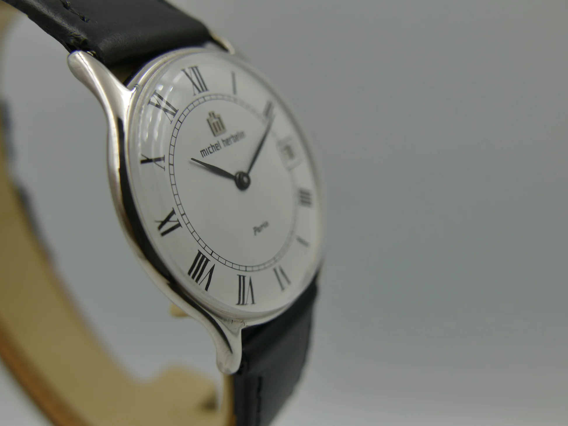 Michel Herbelin 80s watch Paris ref Peseux 7001 flat serviced – Ref. 2813, Gebraucht – 5/21