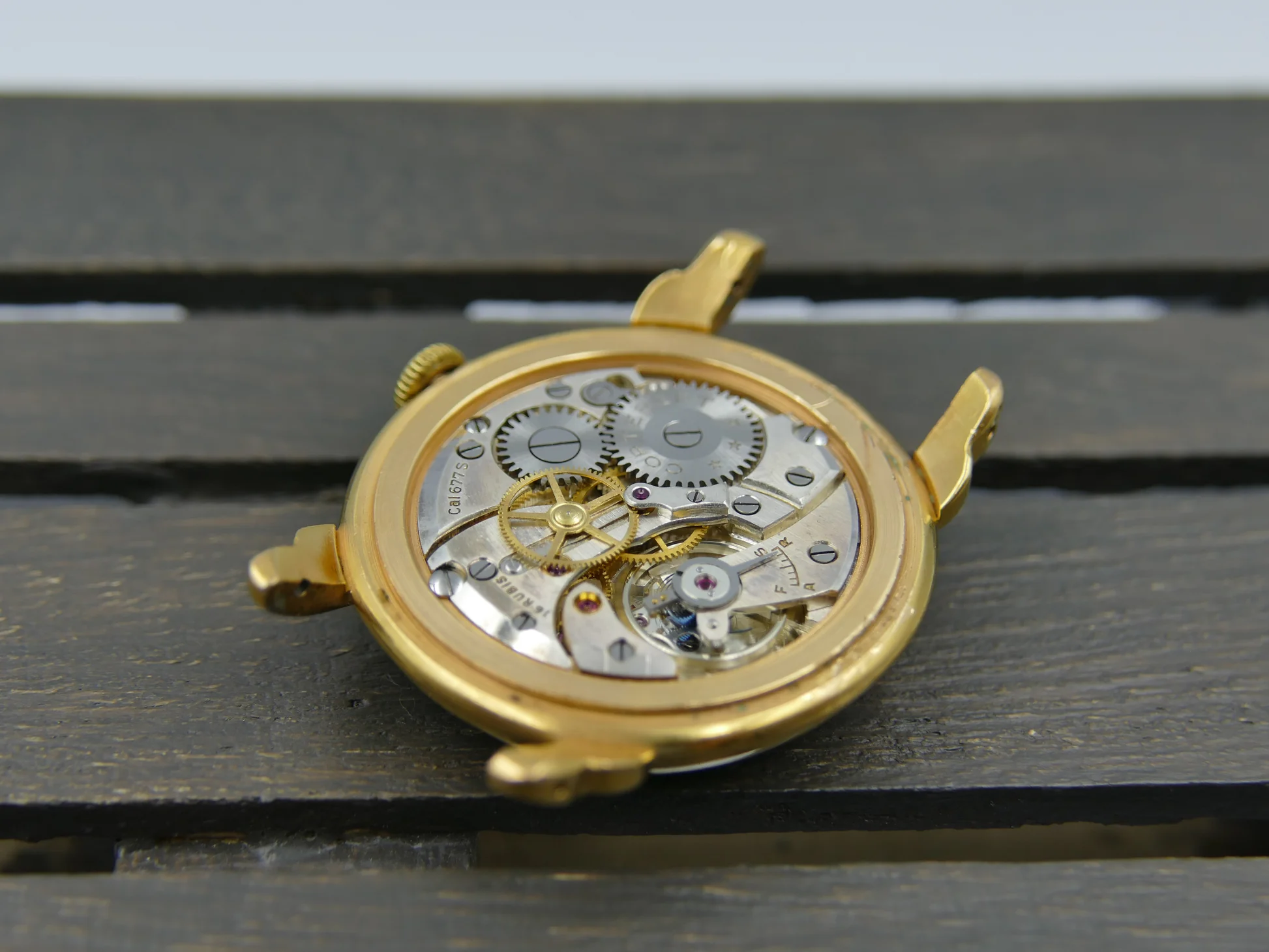 Cortébert 40s vintage watch art ref. fancy lugs cal 677S serviced – Ref. 8616, Gebraucht – 16/22
