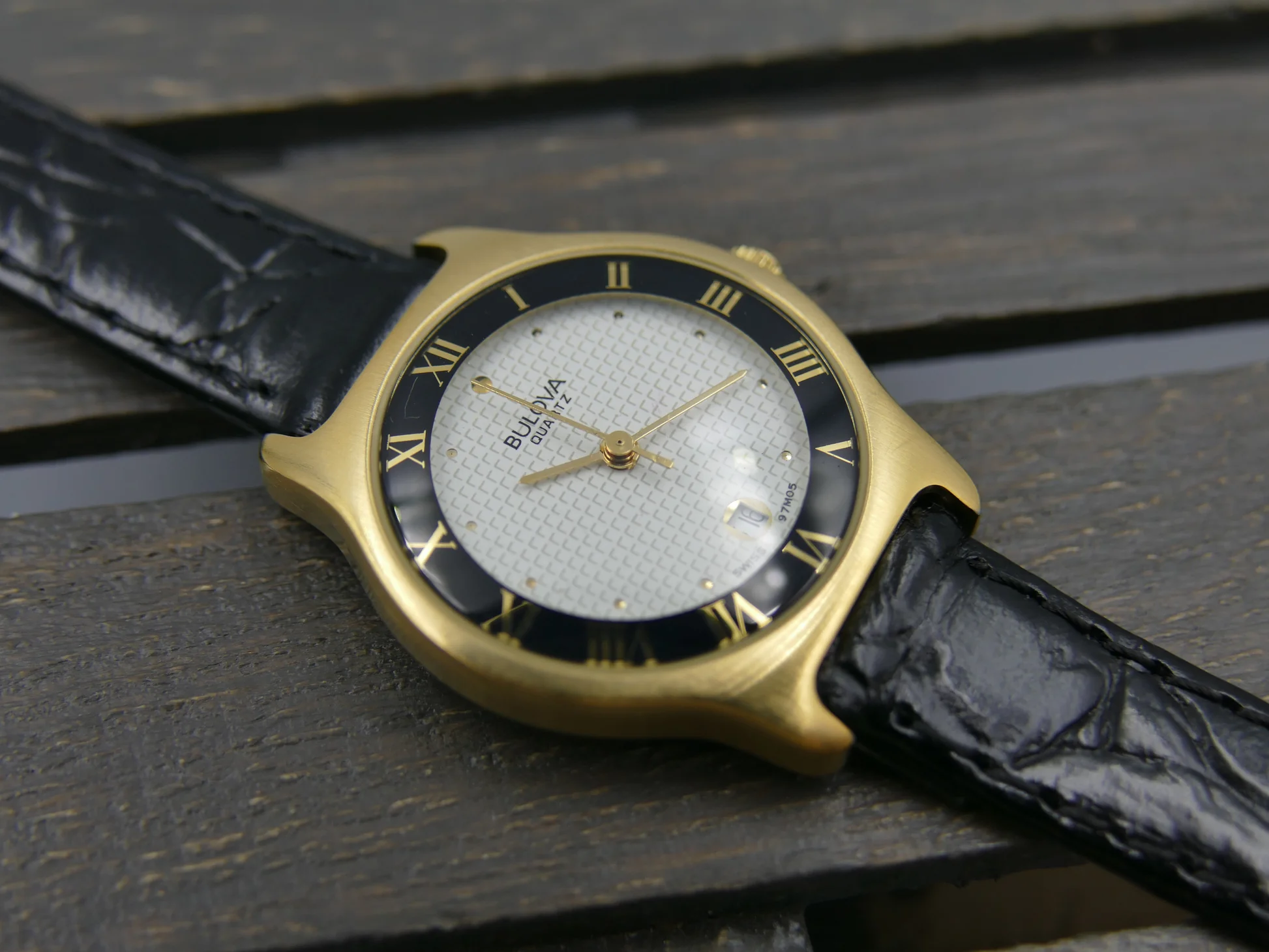 Bulova Roman Numeral – Ref. 97MO5, good – Image 2/20