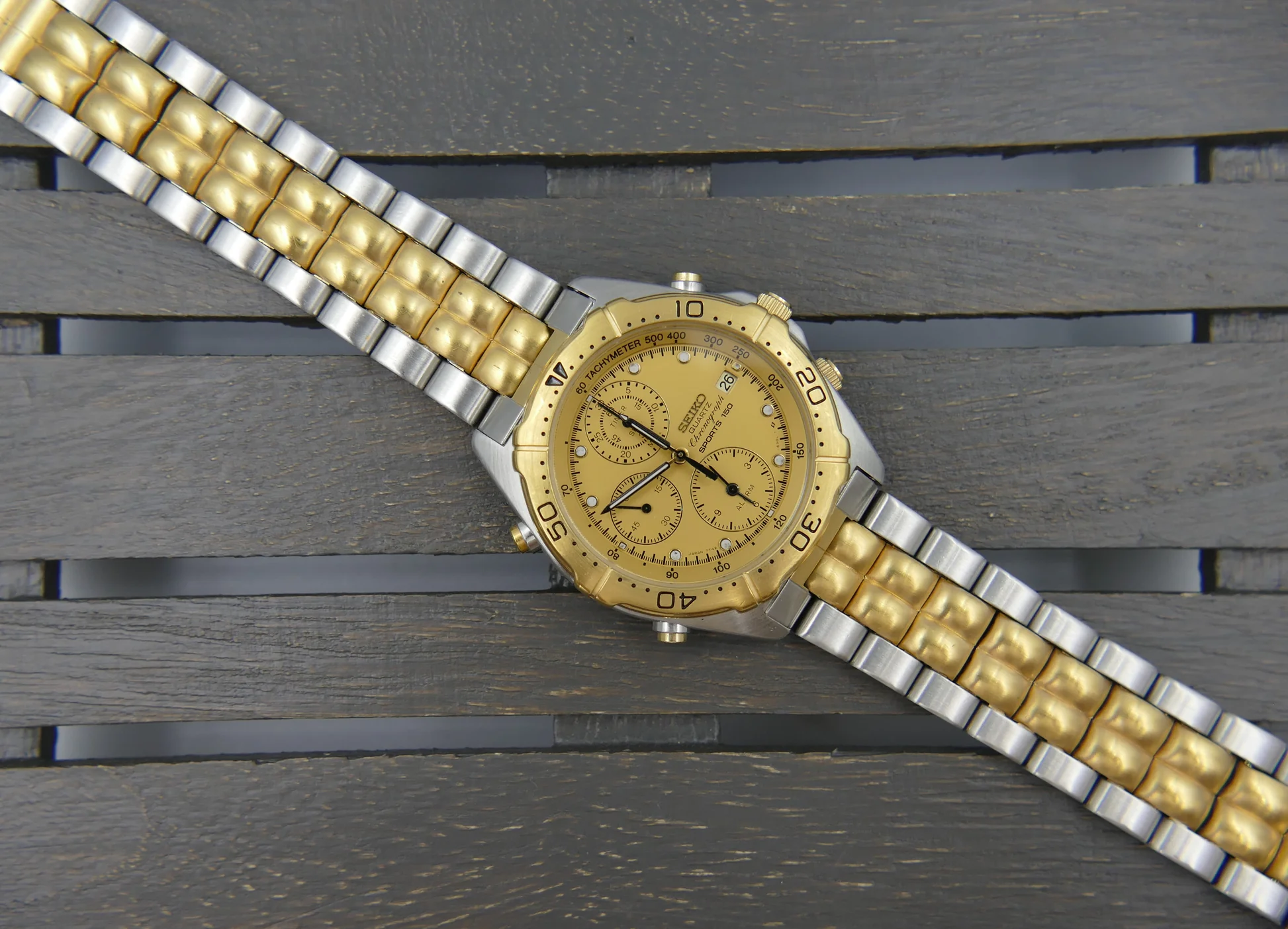 Seiko Chronograph – Ref. 7T42-6A00, Wie neu – 4/19