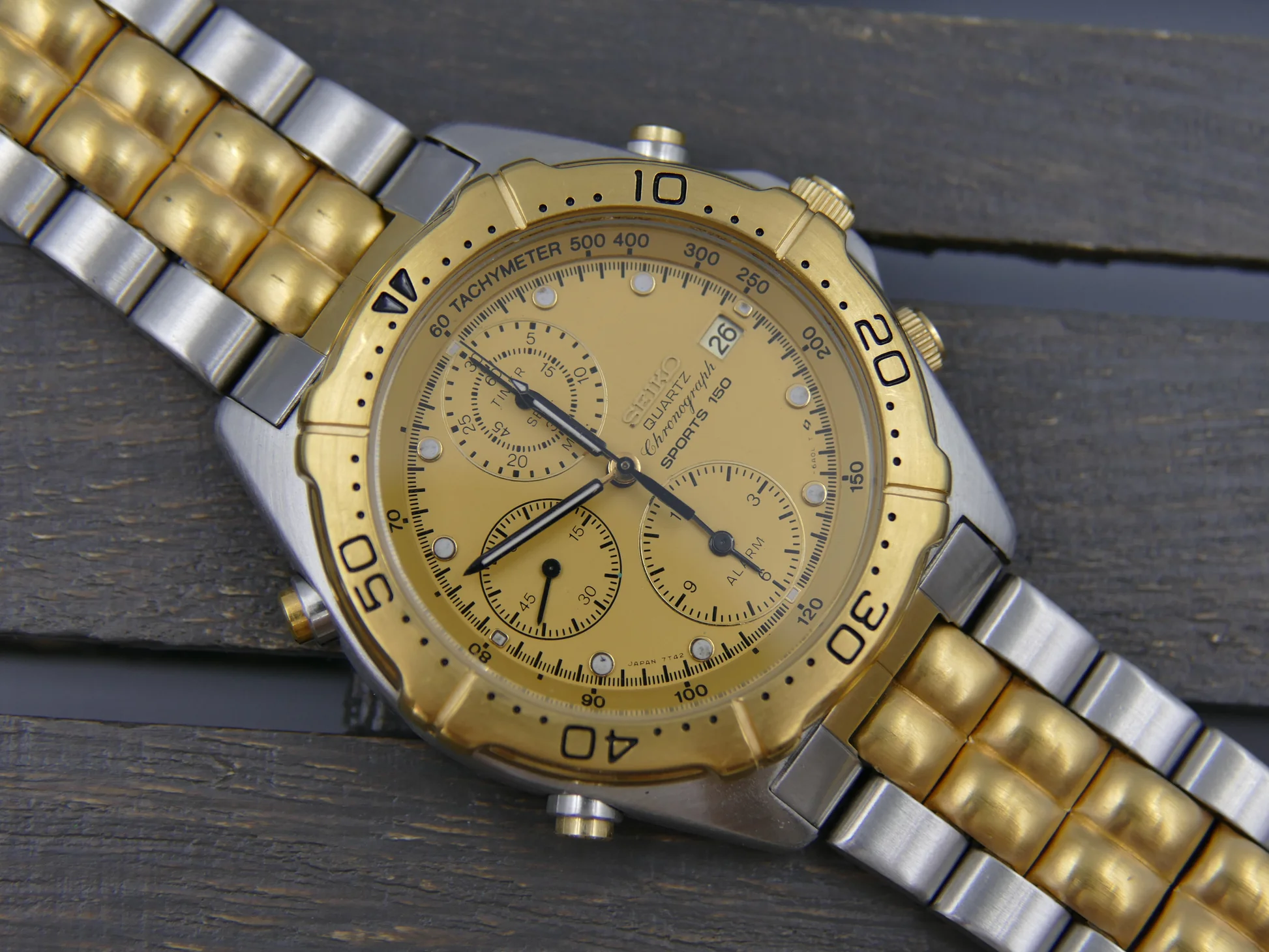 Seiko Chronograph – Ref. 7T42-6A00, Wie neu – 1/19