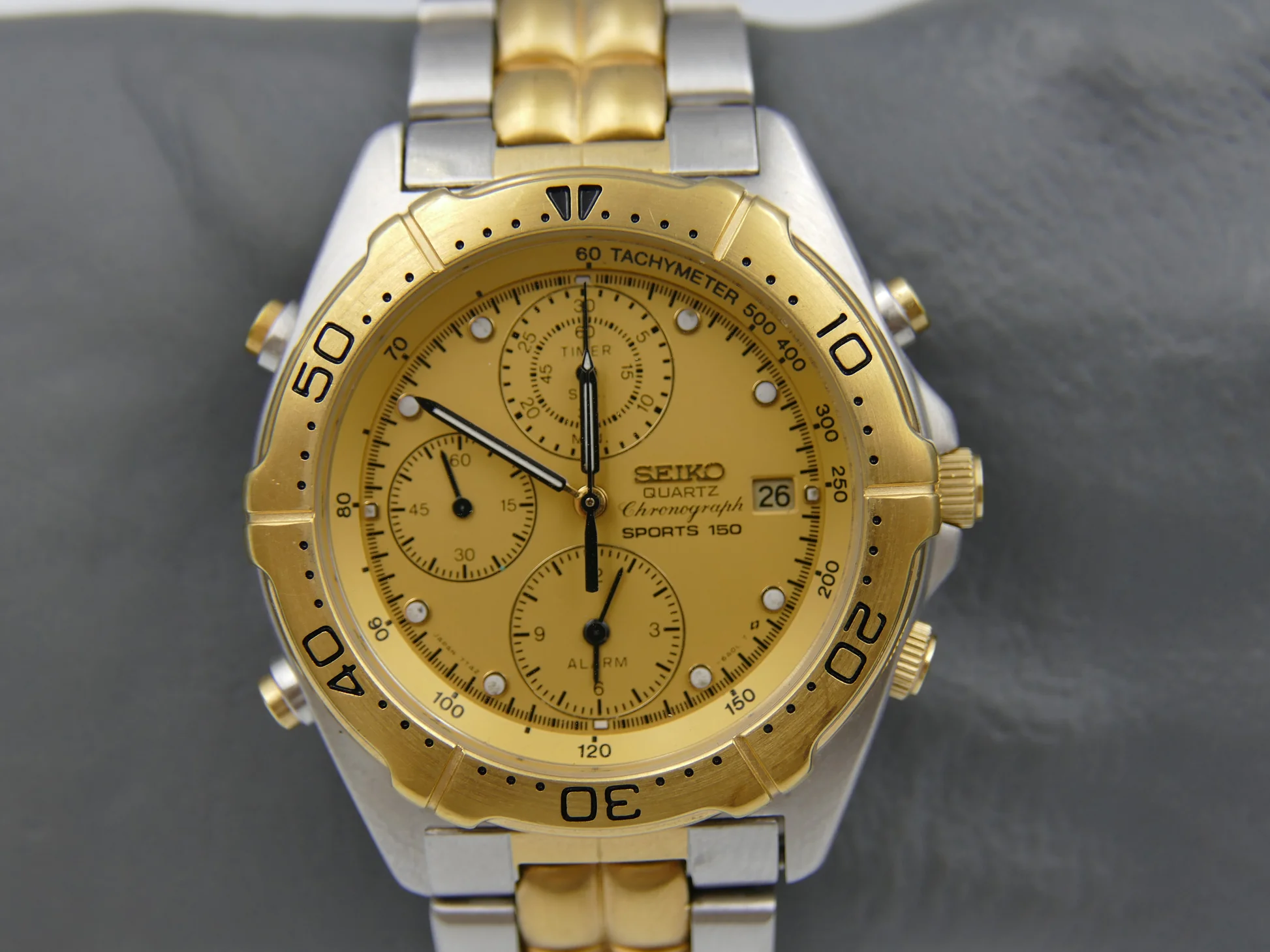 Seiko Chronograph – Ref. 7T42-6A00, Wie neu – 11/19