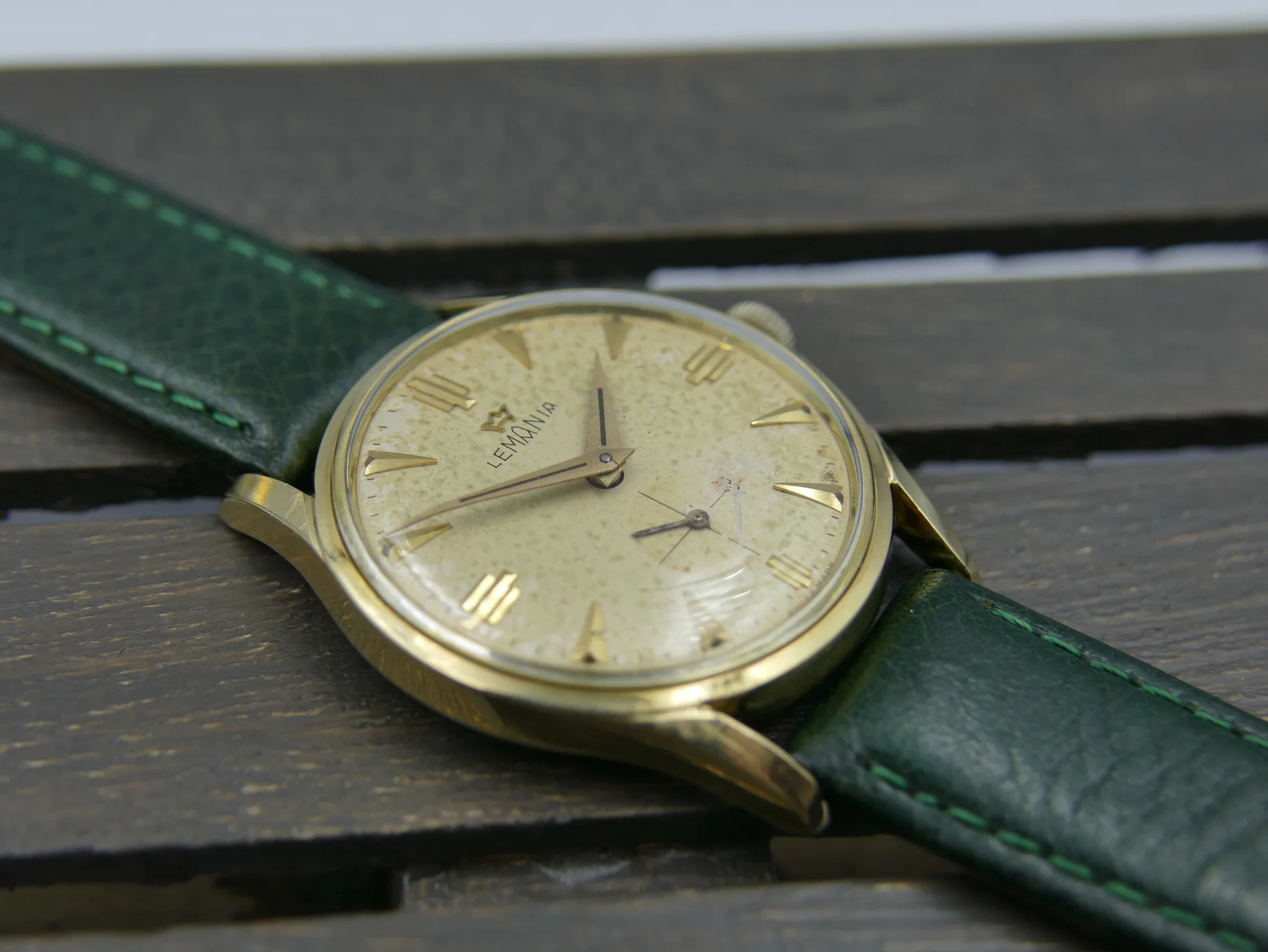 Lemania 60s vintage watch ref. cal. 3000 gold pl serviced – Ref. 918 -2 KO, Gebraucht – 2/21
