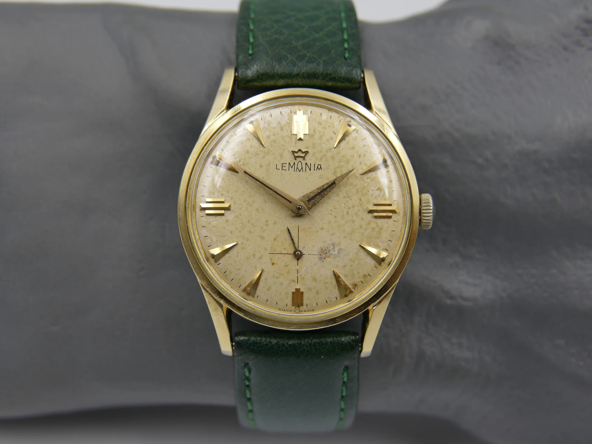 Lemania 60s vintage watch ref. cal. 3000 gold pl serviced – Ref. 918 -2 KO, Gebraucht – 10/21