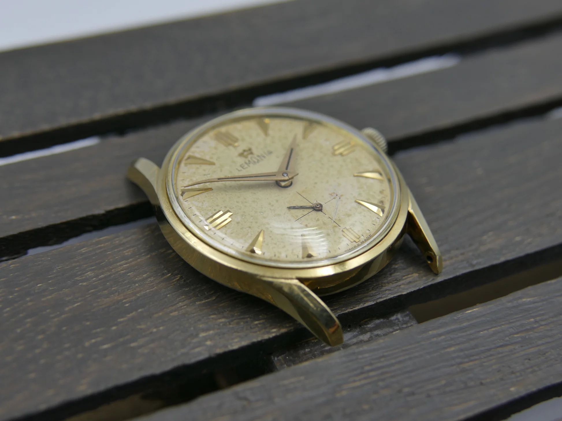 Lemania 60s vintage watch ref. cal. 3000 gold pl serviced – Ref. 918 -2 KO, Gebraucht – 21/21