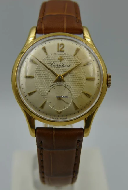 Cortébert 40s vintage watch ref. gold pl manual wind cal. 677 serviced – Ref. 8493, Gut – 15/15